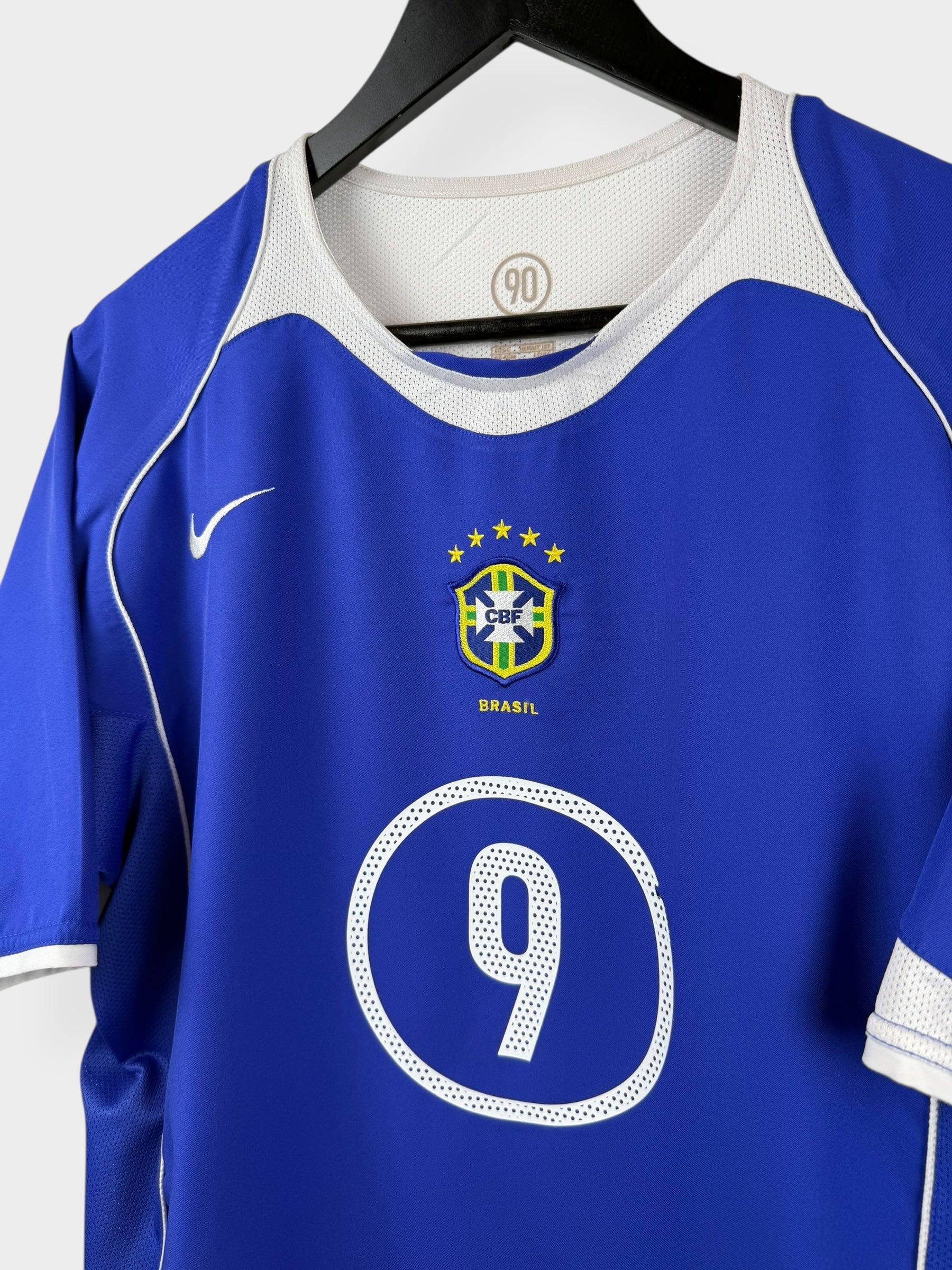 2004-06 BRAZIL AWAY SHIRT RONALDO #9 L - Authentic Football Club