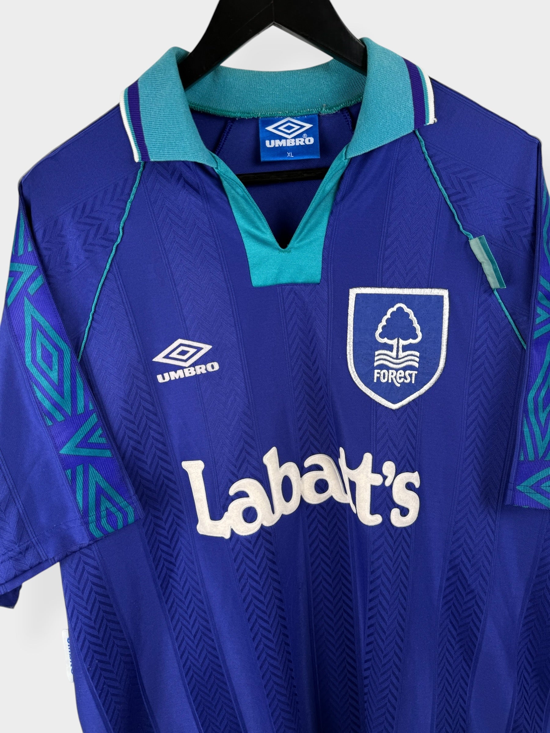 1993-95 NOTTINGHAM FOREST AUSWÄRTSTRIKOT XL