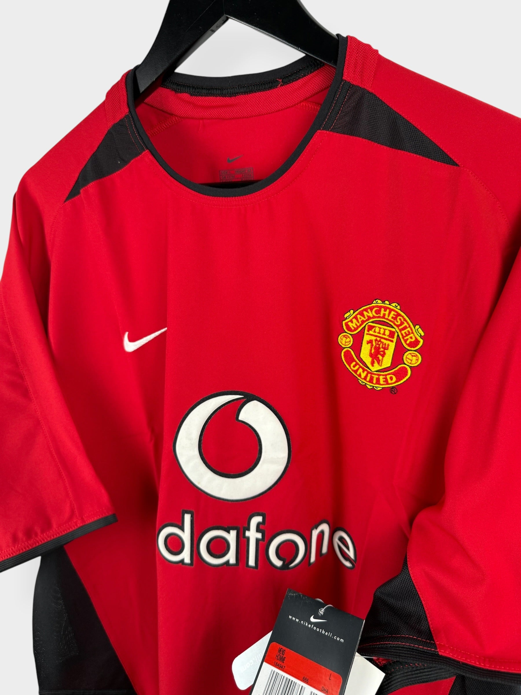 MAILLOT DOMICILE MANCHESTER UNITED 2002-04 V. NISTELROOY #10 L