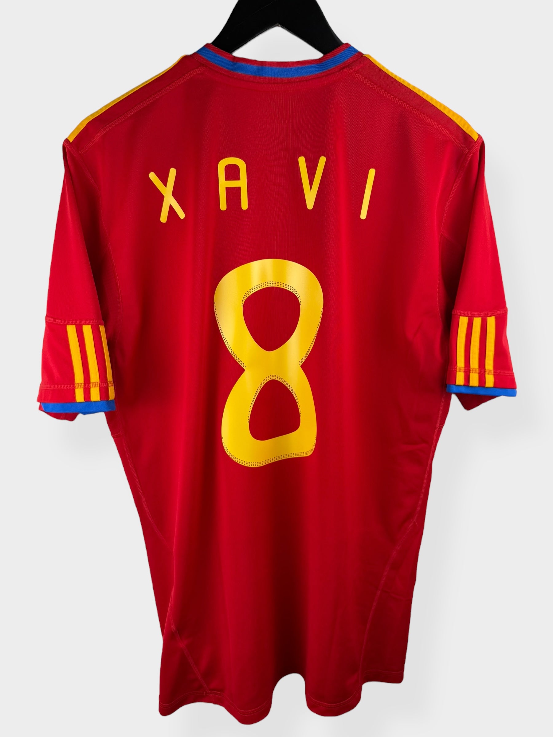 2009-10 SPAIN HOME SHIRT XAVI #8 L