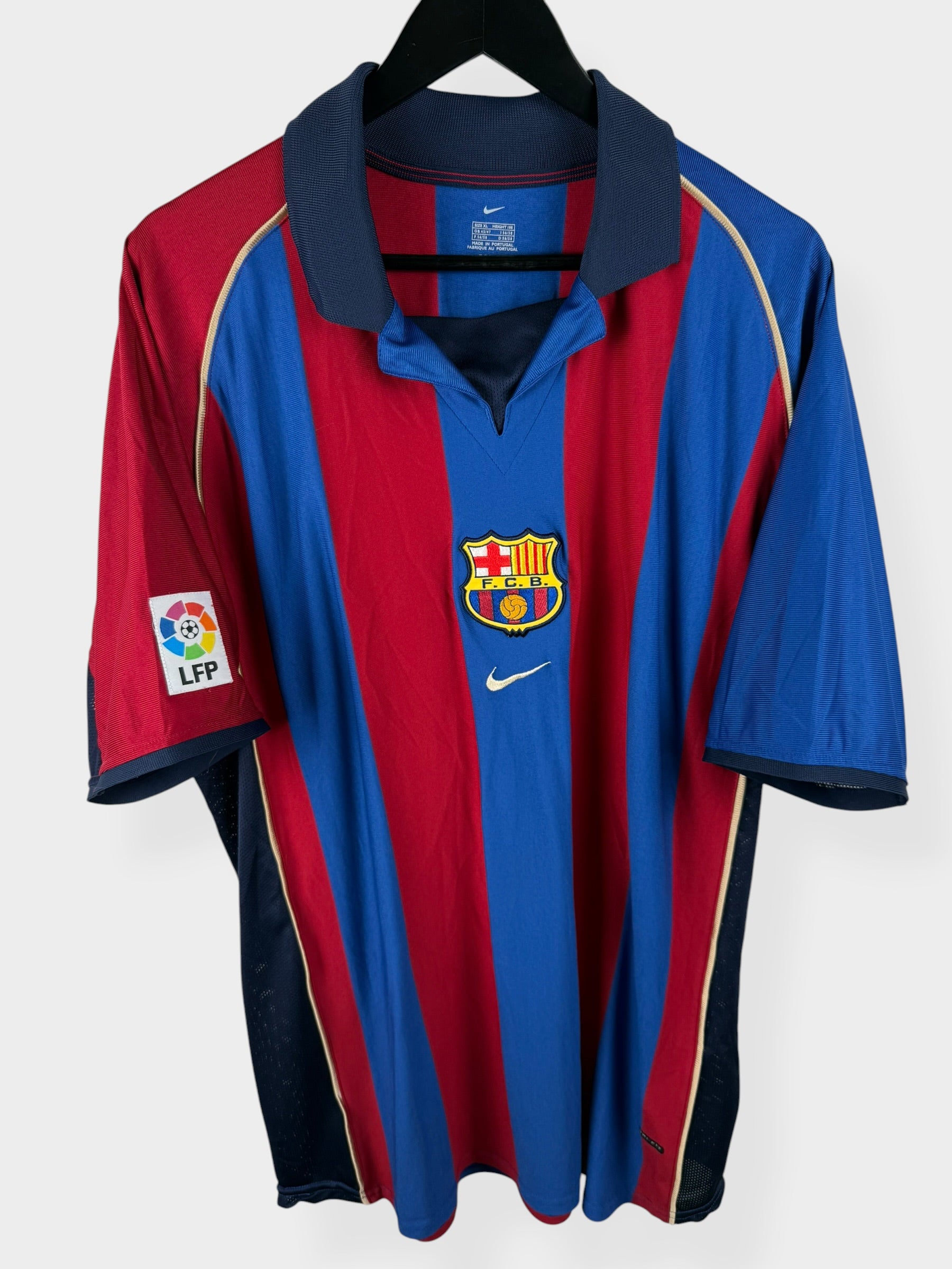 MAILLOT DOMICILE BARCELONE 2001-02 RIVALDO #10 XL