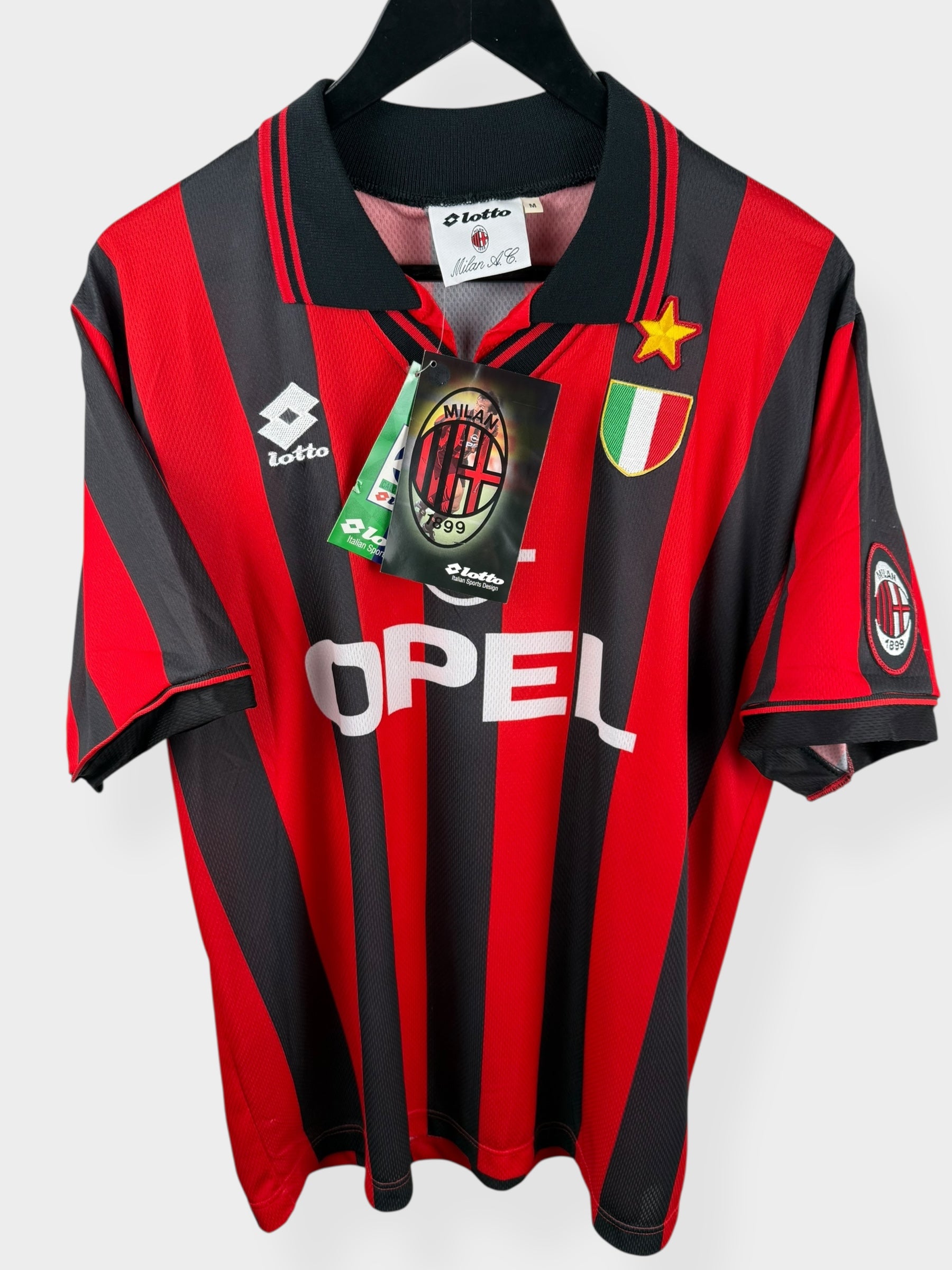 1996-97 AC MILAN HOME SHIRT WEAH #9 M - Authentic Football Club