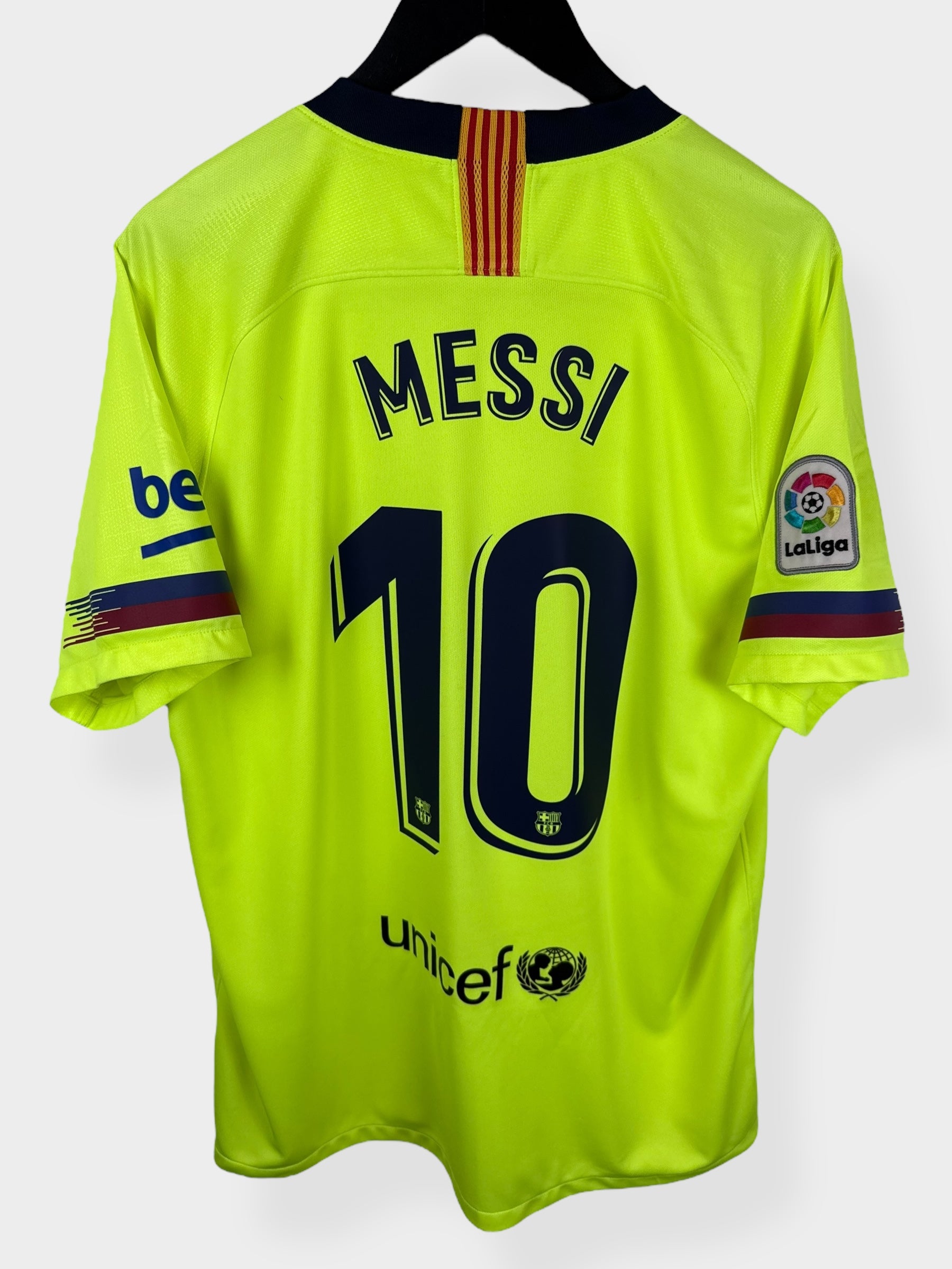 2018-19 BARCELONA AWAY SHIRT MESSI #10 XL - Authentic Football Club