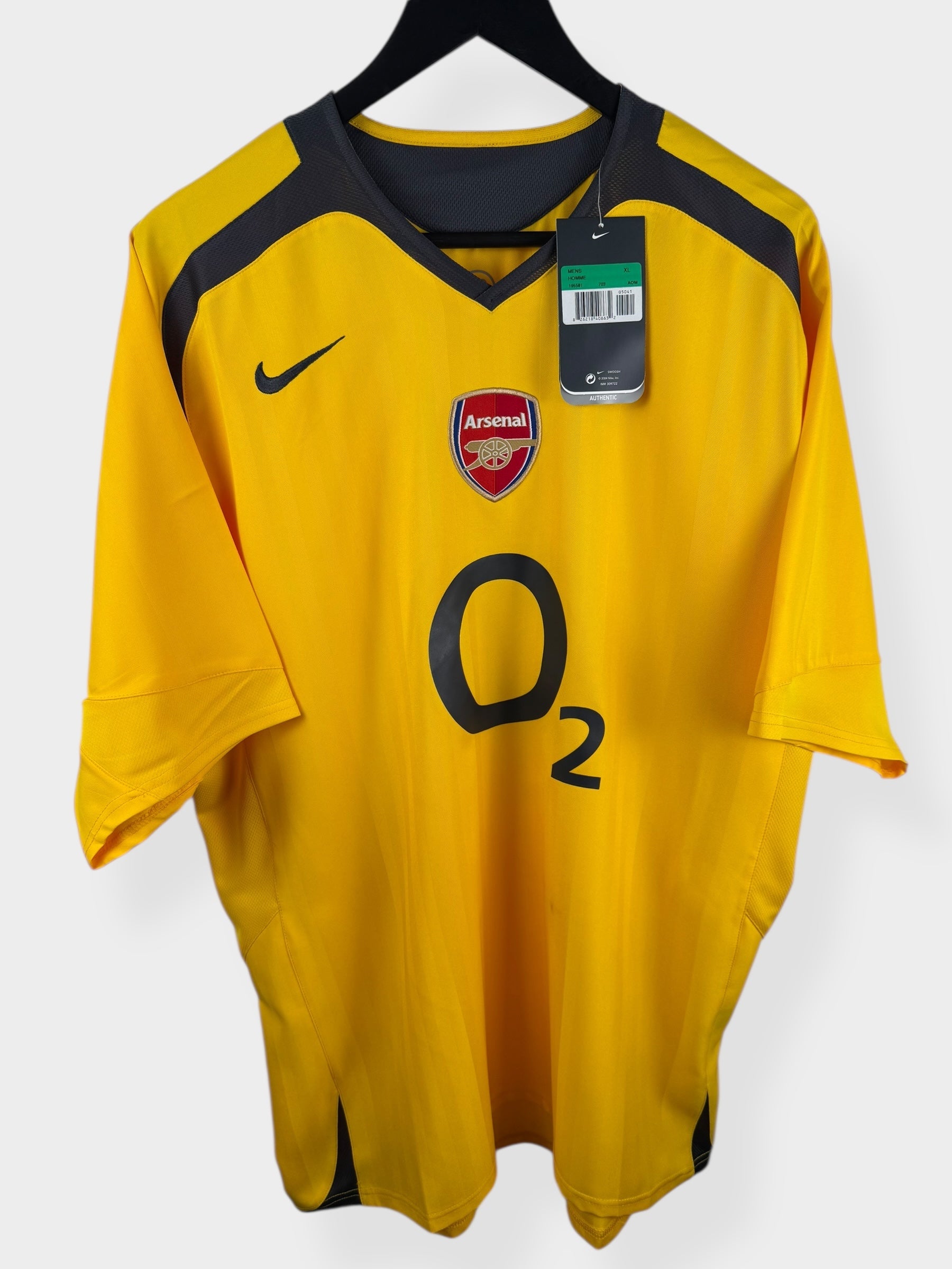 【正規品】ARSENAL AWAY 2005/2006 HENRY 14 2005-06 ARSENAL AWAY SHIRT HENRY #14 XL - 195581