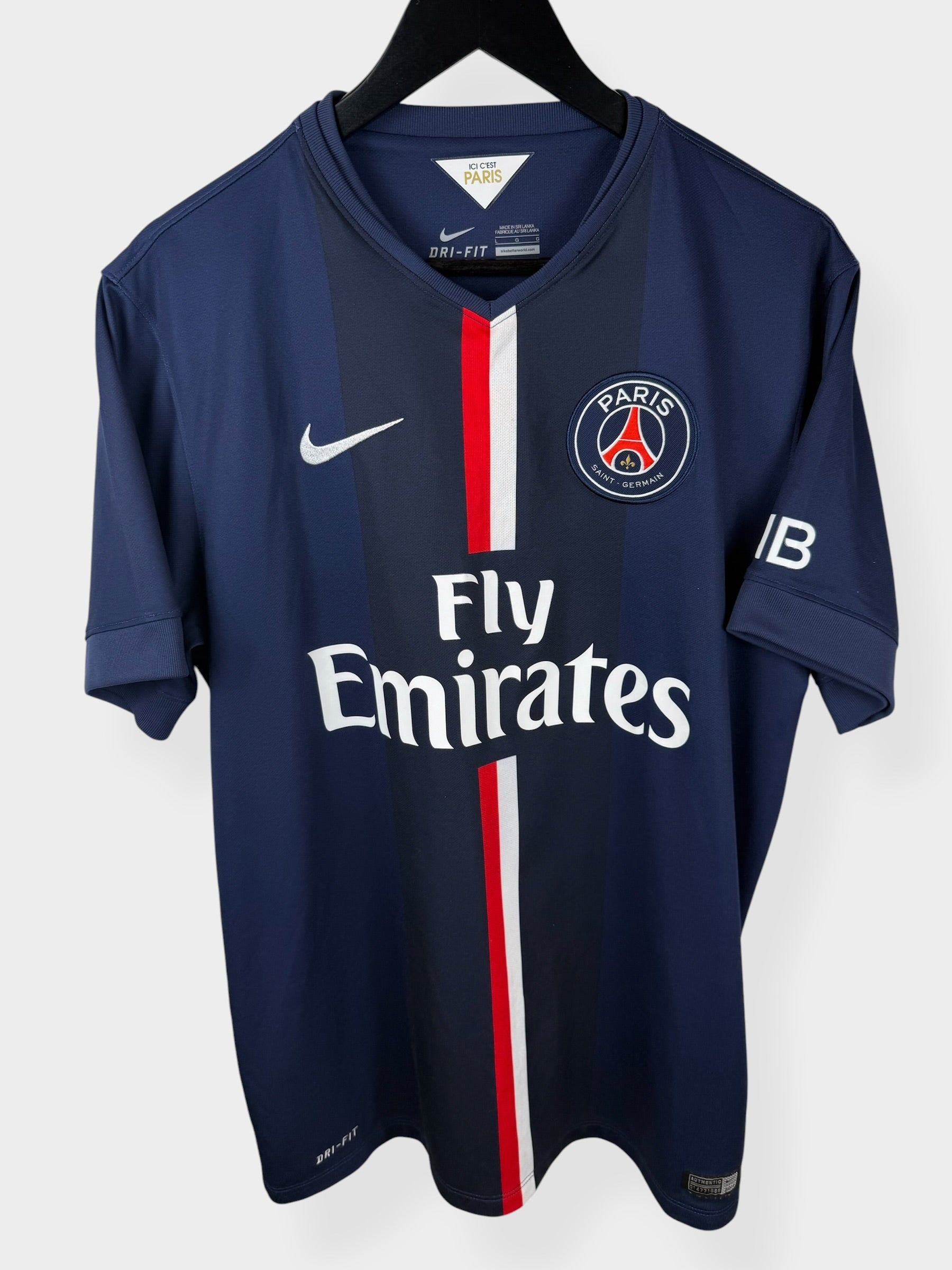 2014-15 PARIS SAINT-GERMAIN HOME SHIRT IBRAHIMOVIC #10 L