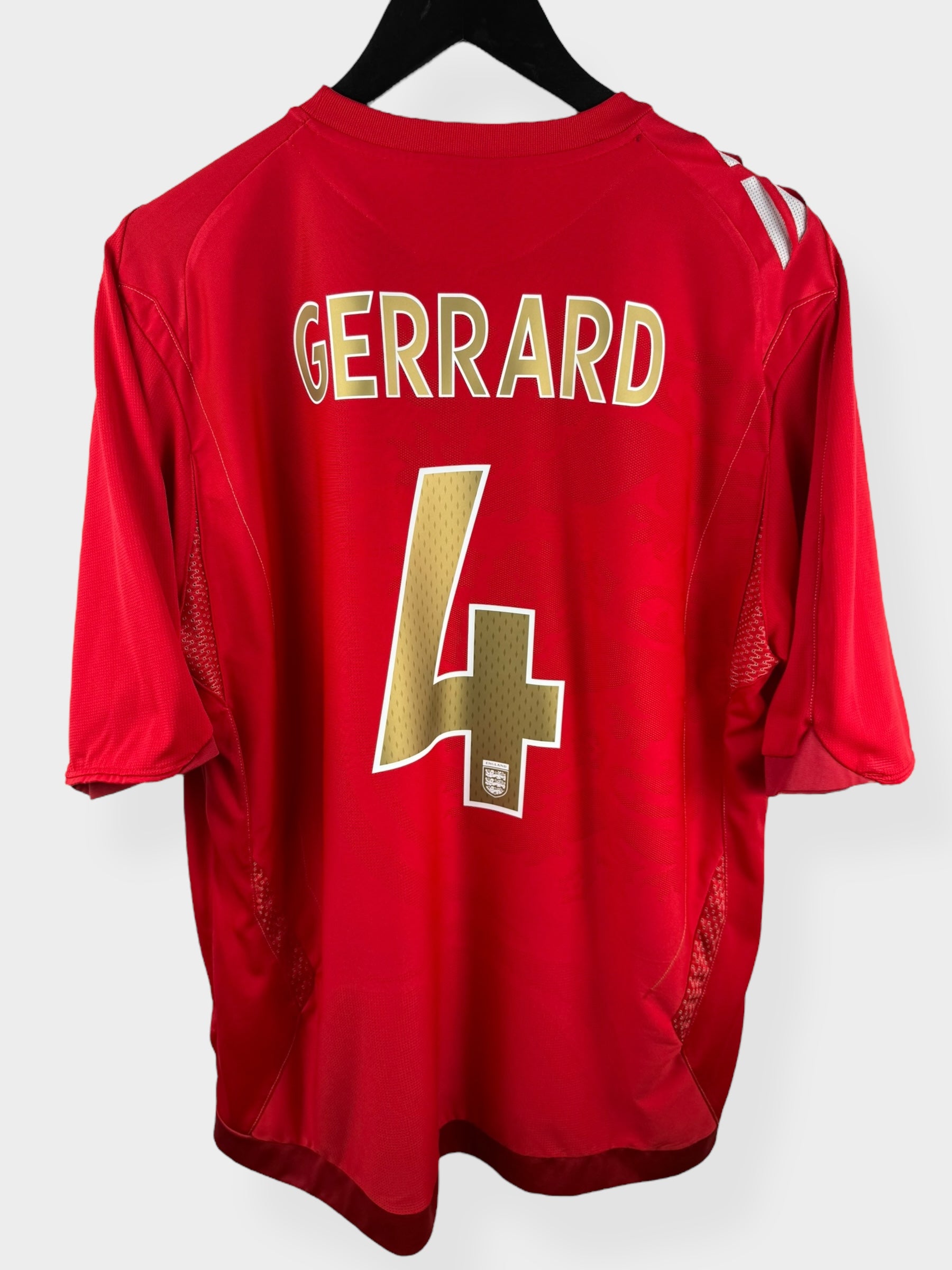 2006-08 ENGLAND AUSWÄRTSTRIKOT GERRARD #4 XL