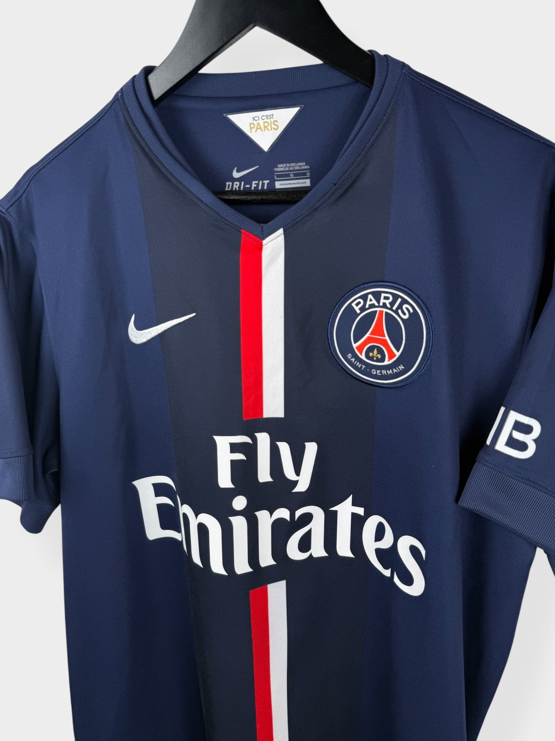 2014-15 PARIS SAINT-GERMAIN HOME SHIRT IBRAHIMOVIC #10 L