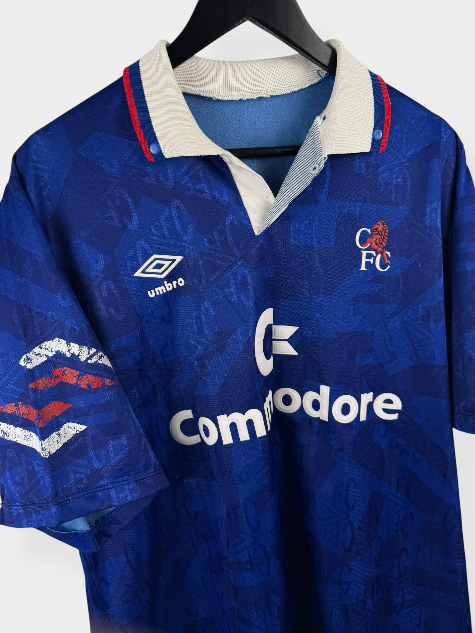 1991-93 CHELSEA HOME SHIRT L