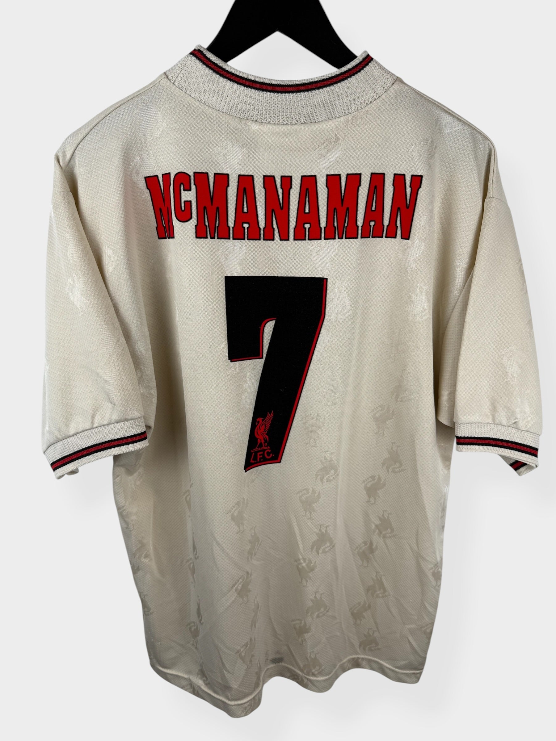 1996-97 LIVERPOOL UITSHiRT MC MANAMAN #7 M