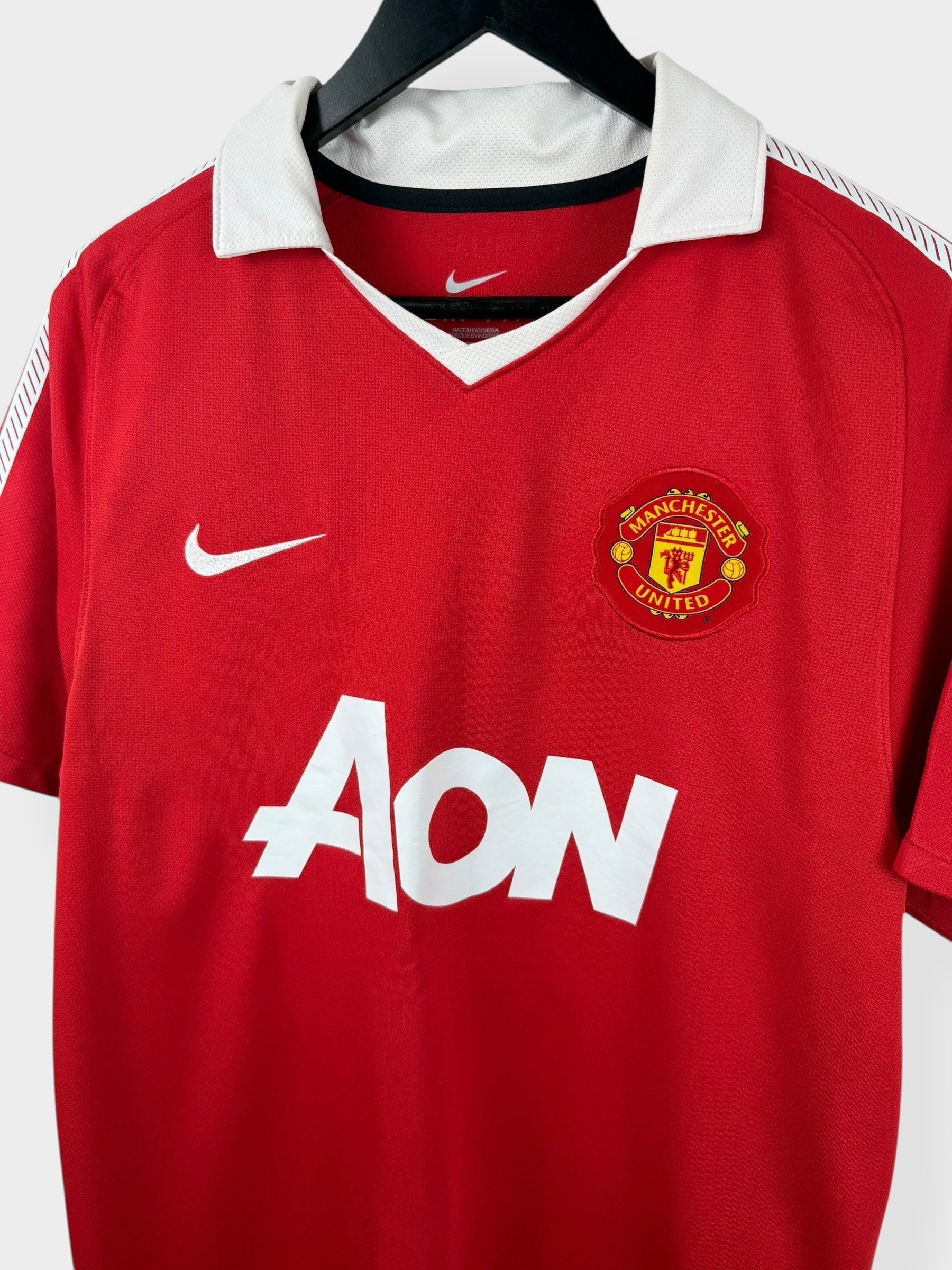 2010-11 MANCHESTER UNITED HOME SHIRT BERBATOV #9 M - Authentic Football Club