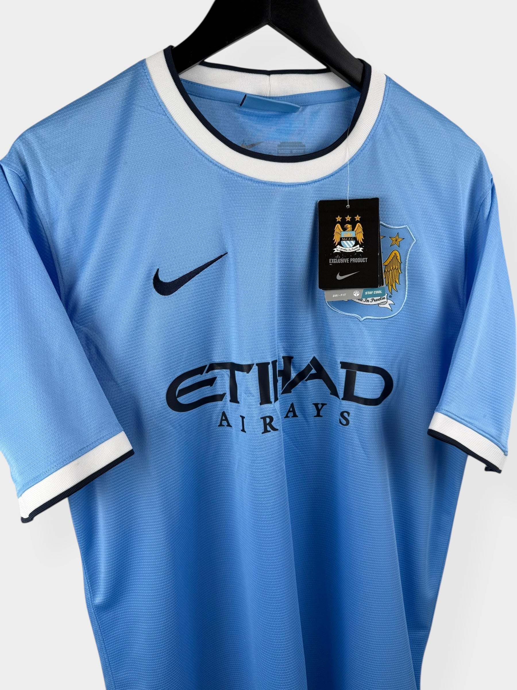 2013-14 MANCHESTER CITY HOME SHIRT L - Authentic Football Club