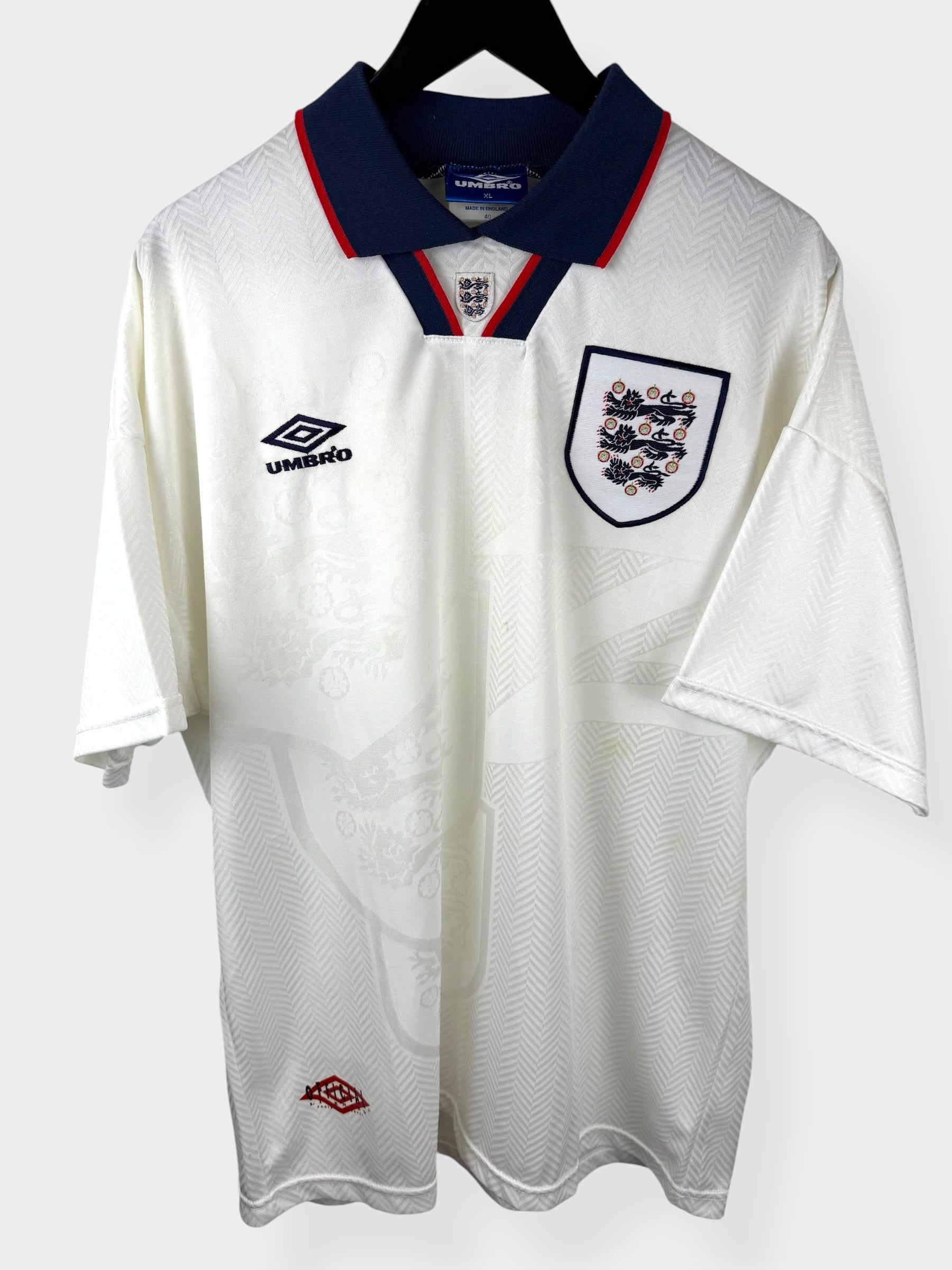 MAILLOT DOMICILE ANGLETERRE 1993-95 XL