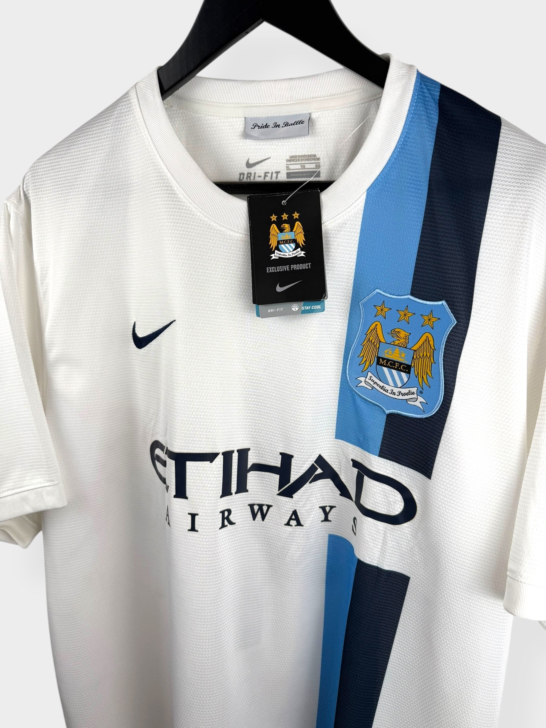 2013-14 MANCHESTER CITY THIRD SHIRT KOMPANY #4 XL - Authentic Football Club