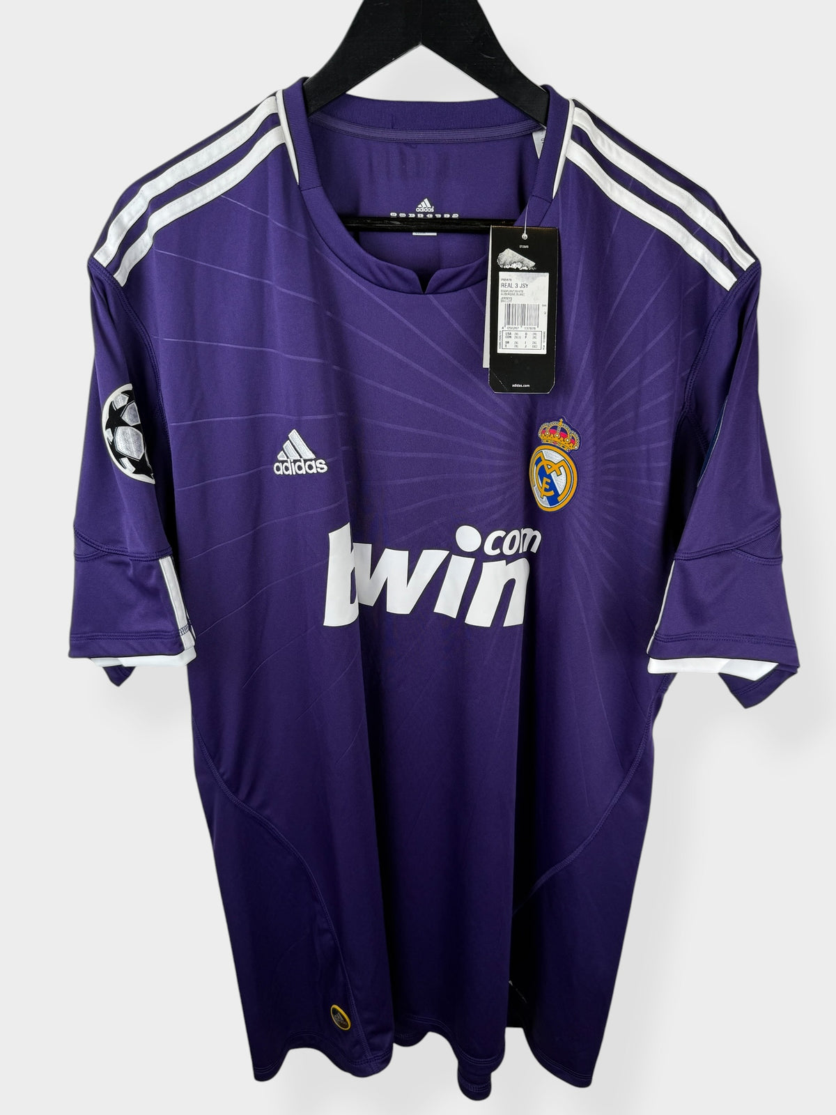 2010-11 REAL MADRID CL DRITTES TRIKOT RONALDO #7 XXL