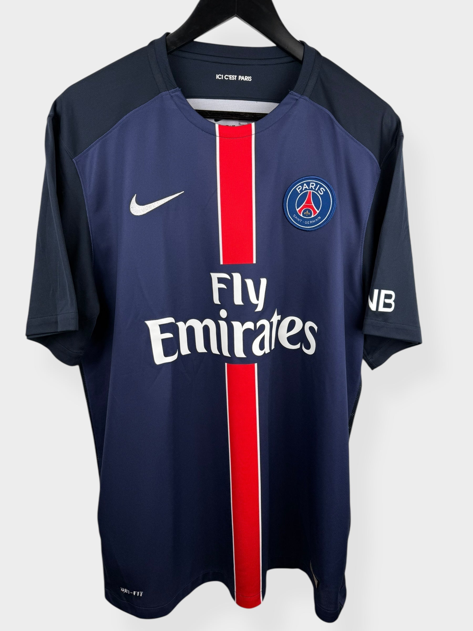 2015-16 PARIS SAINT-GERMAIN HOME SHIRT IBRAHIMOVIC #10 XL