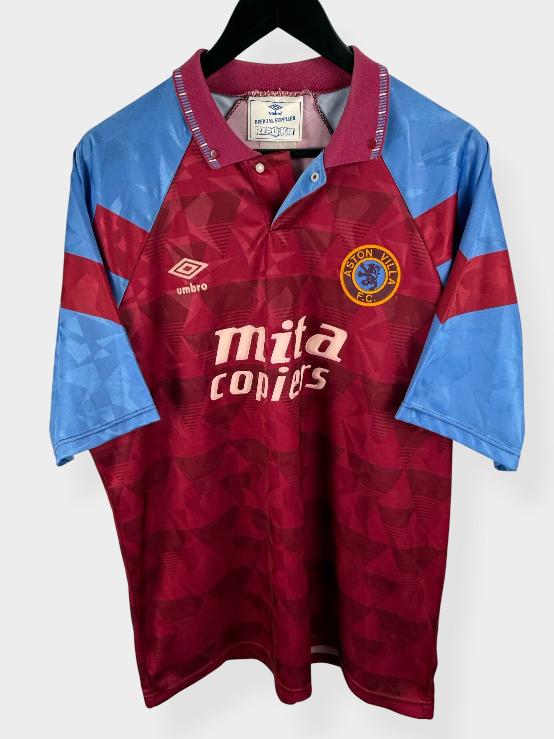 1990-92 ASTON VILLA HOME SHIRT XL