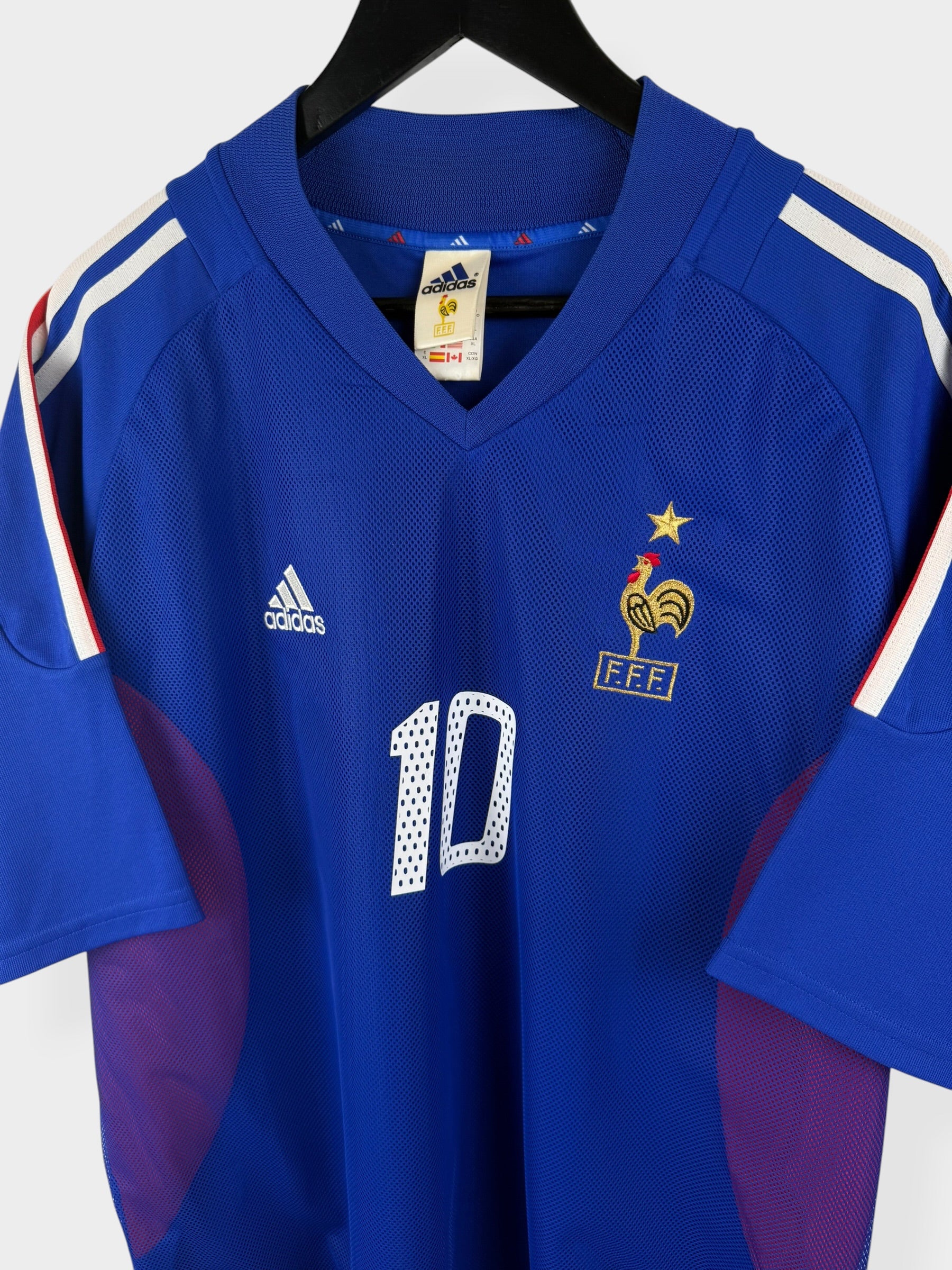 2002-04 FRANCE HOME SHIRT ZIDANE #10 XL
