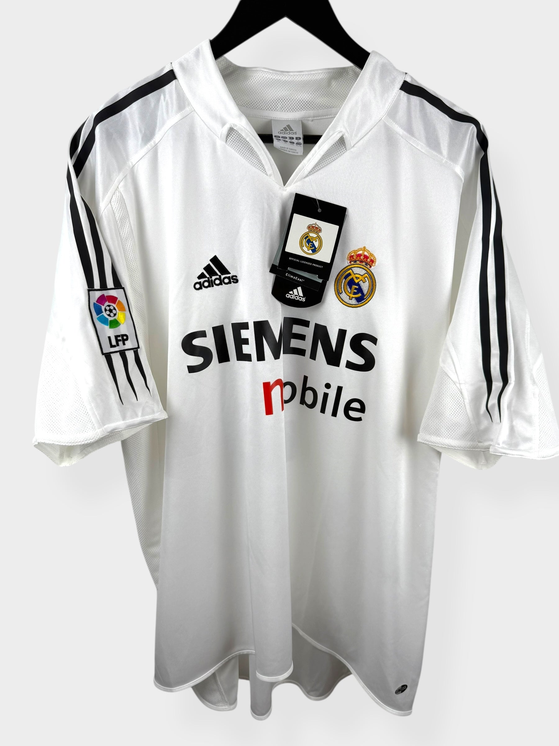 2004-05 REAL MADRID HOME SHIRT ZIDANE #5 XL - Authentic Football Club