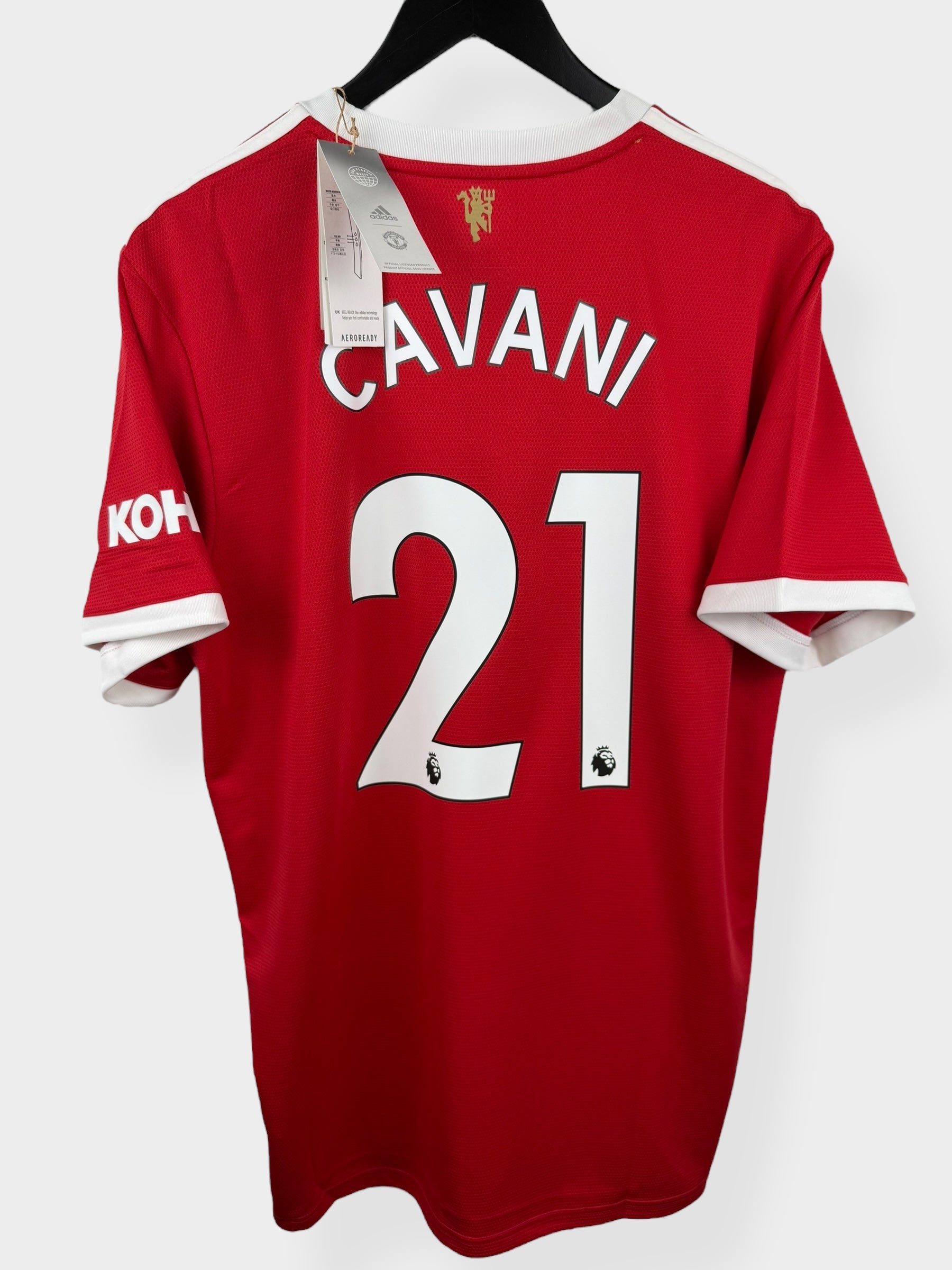 2021-22 MANCHESTER UNITED THUISSHIRT CAVANI #21 XL