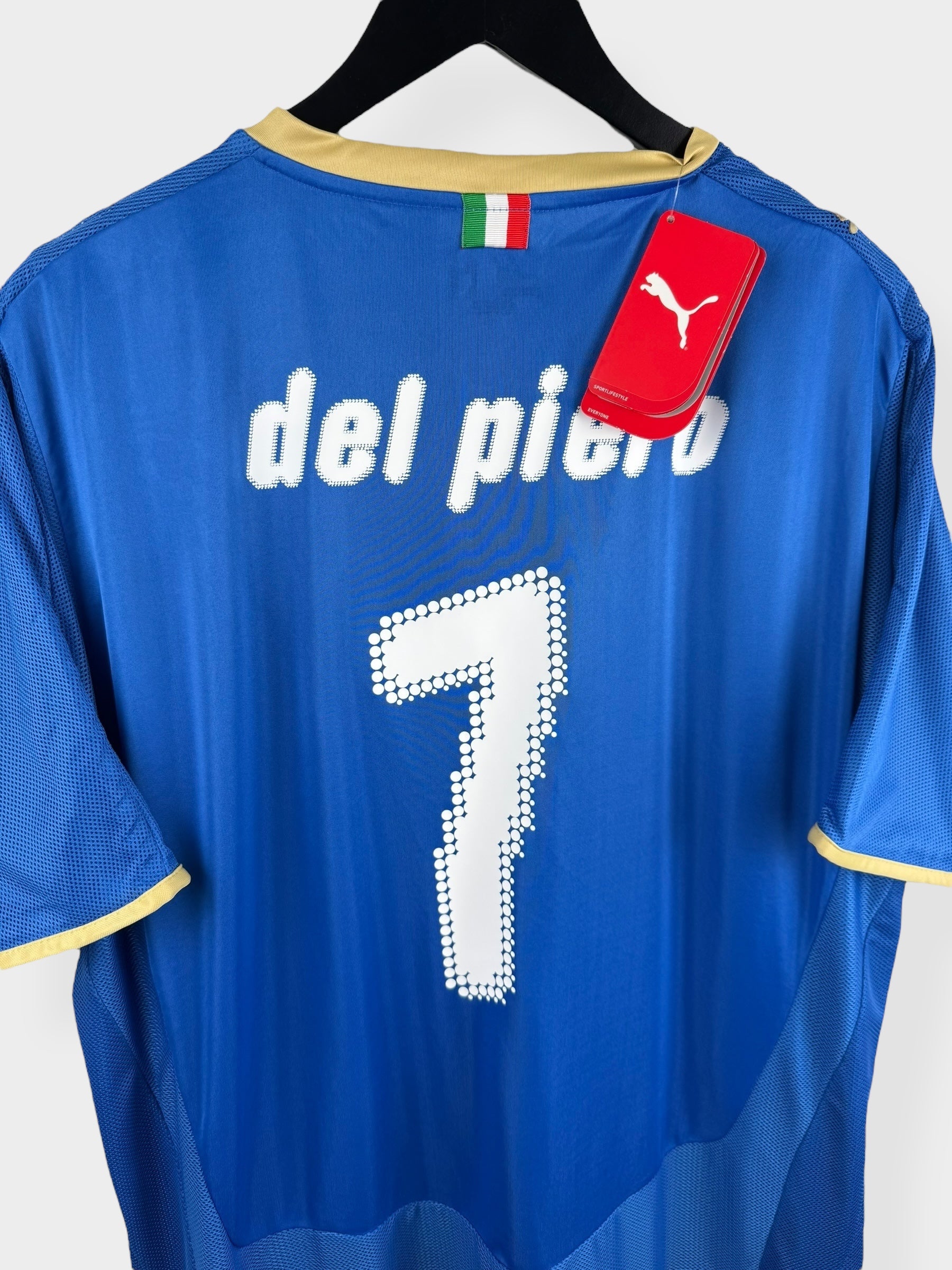 2008-09 ITALY HOME SHIRT DEL PIERO #7 XL - Authentic Football Club