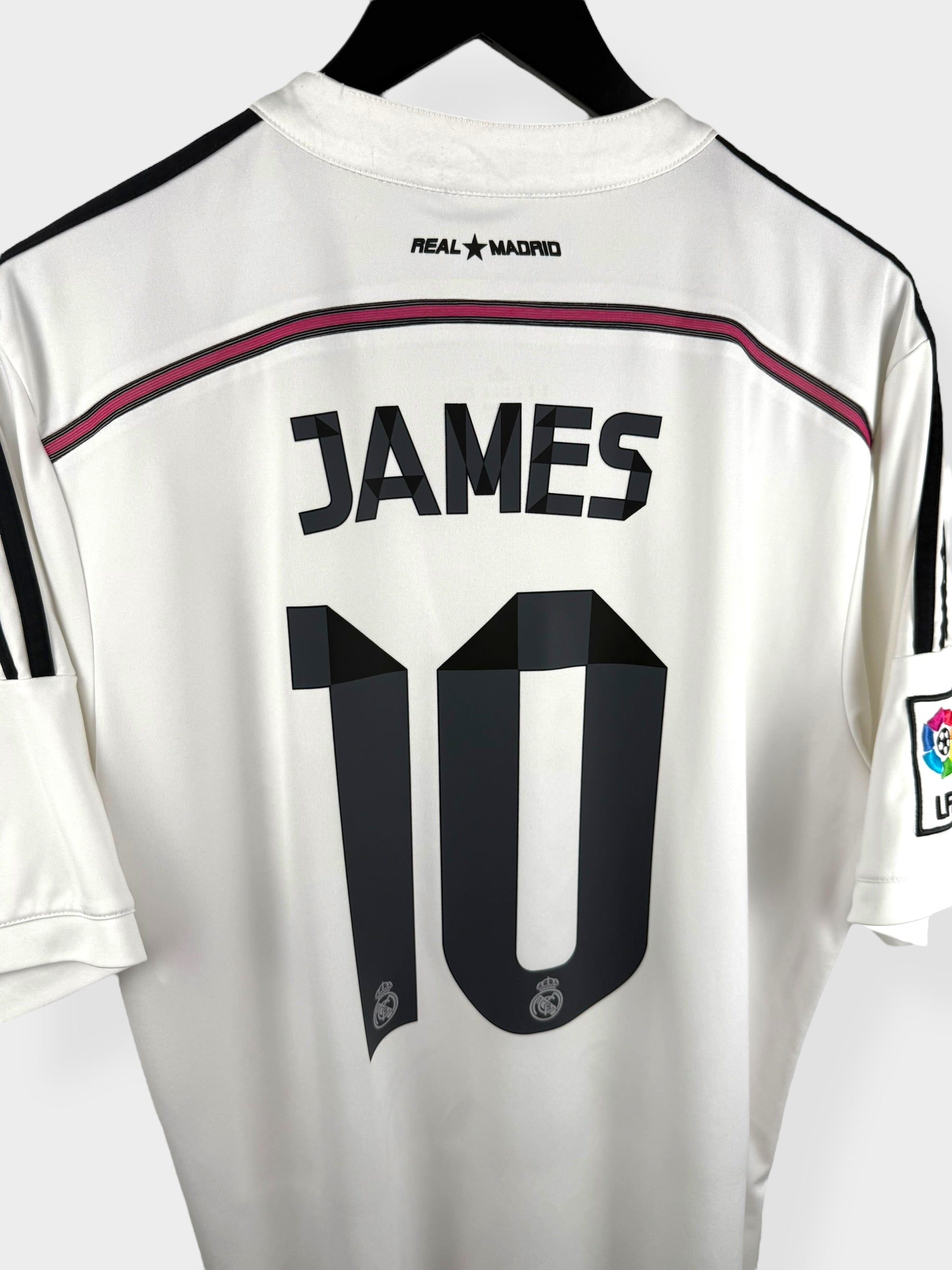 2014-15 REAL MADRID HOME SHIRT JAMES #10 XL - Authentic Football Club