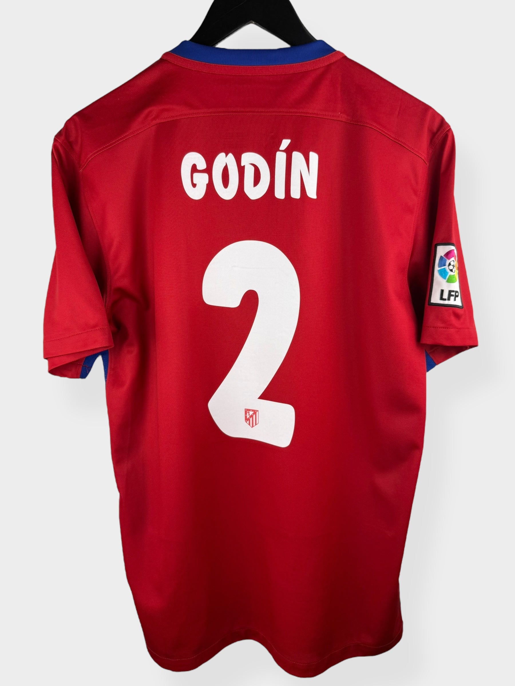 2015-16 ATLETICO MADRID HOME SHIRT GODIN #2 M