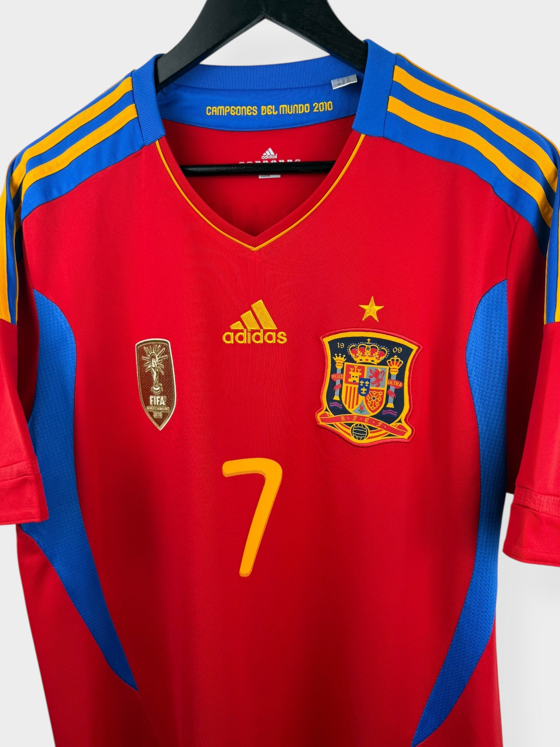 2010-11 SPAIN THUISSHIRT DAVID VILLA #7 L