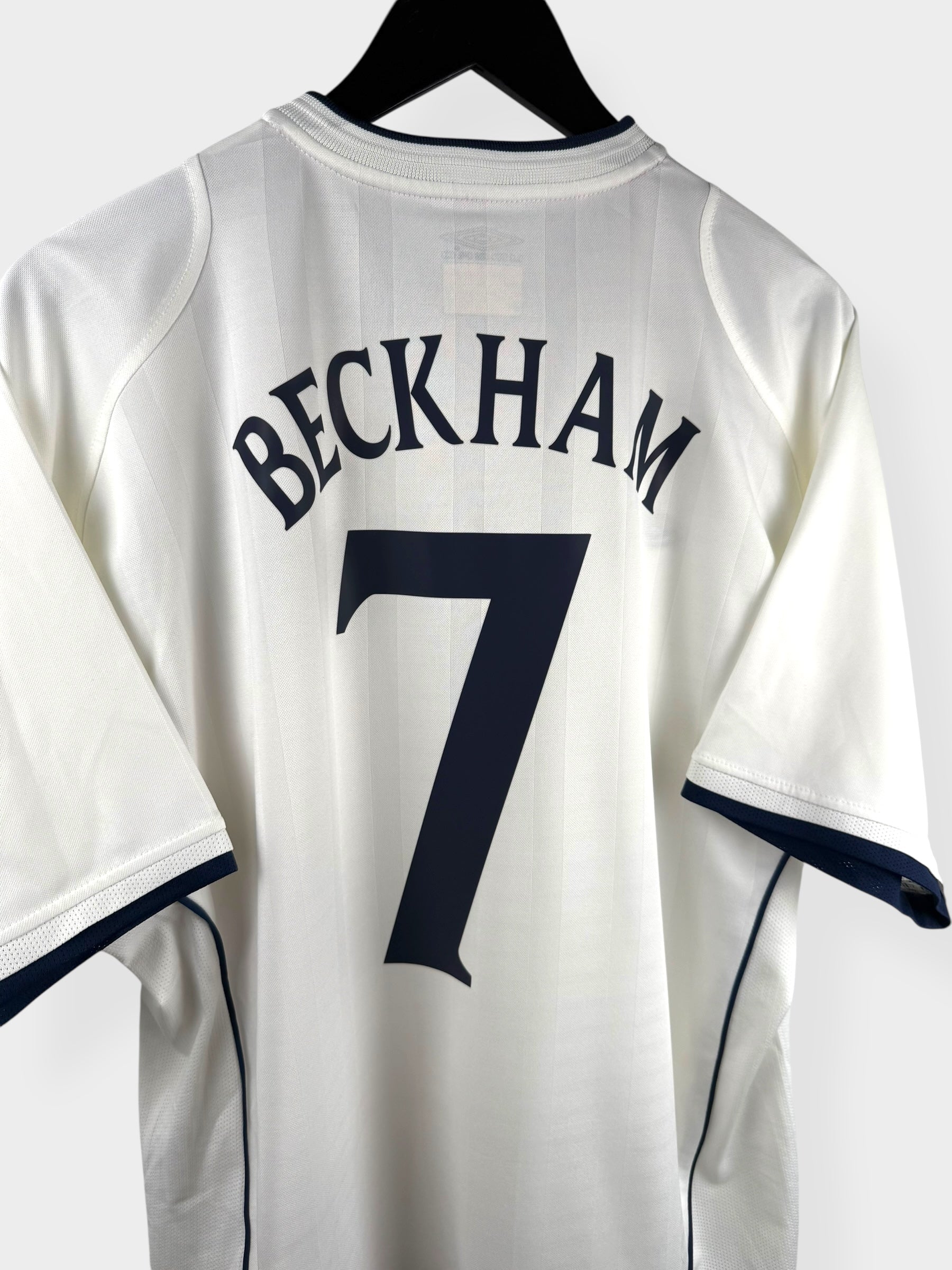 2001-03 ENGLAND HOME SHIRT BECKHAM #7 L