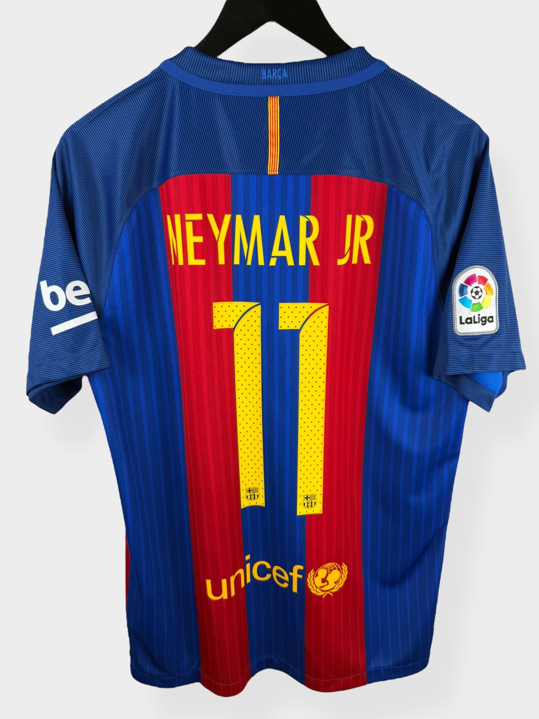 2016-17 BARCELONA HOME SHIRT NEYMAR JR #11 M - Authentic Football Club