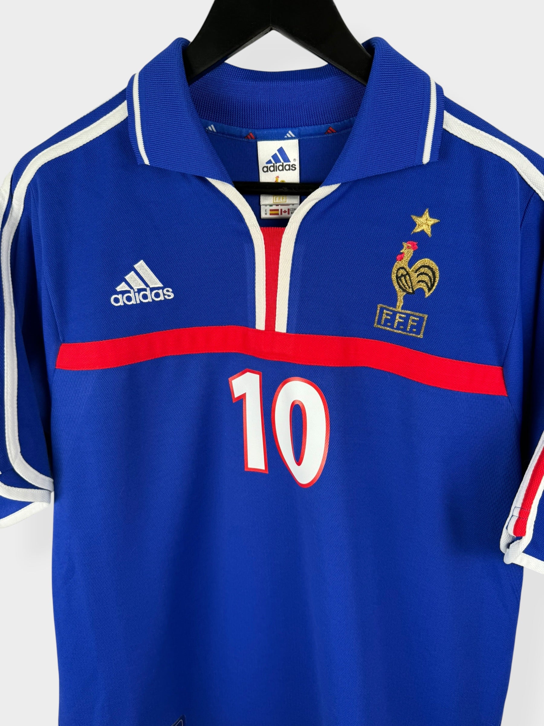 2000-02 FRANCE HOME SHIRT ZIDANE #10 M