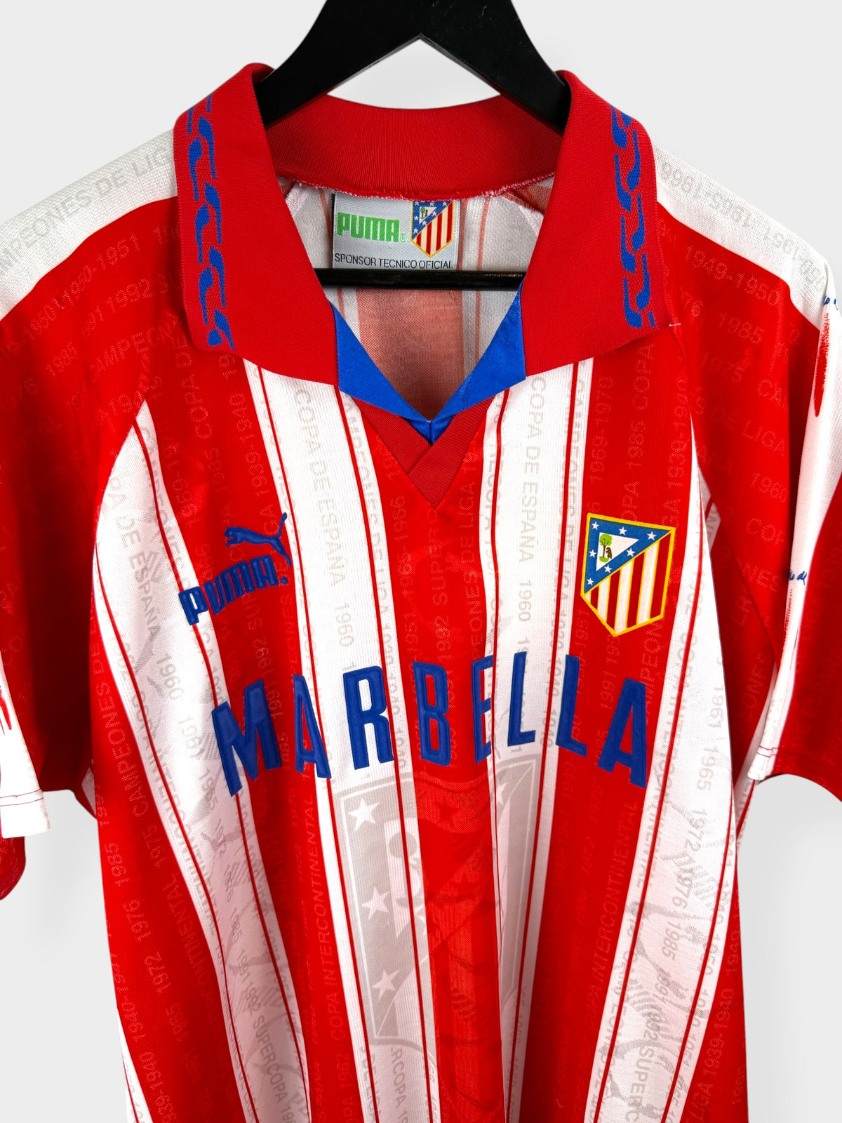 1995-96 ATLETICO MADRID HOME SHIRT L
