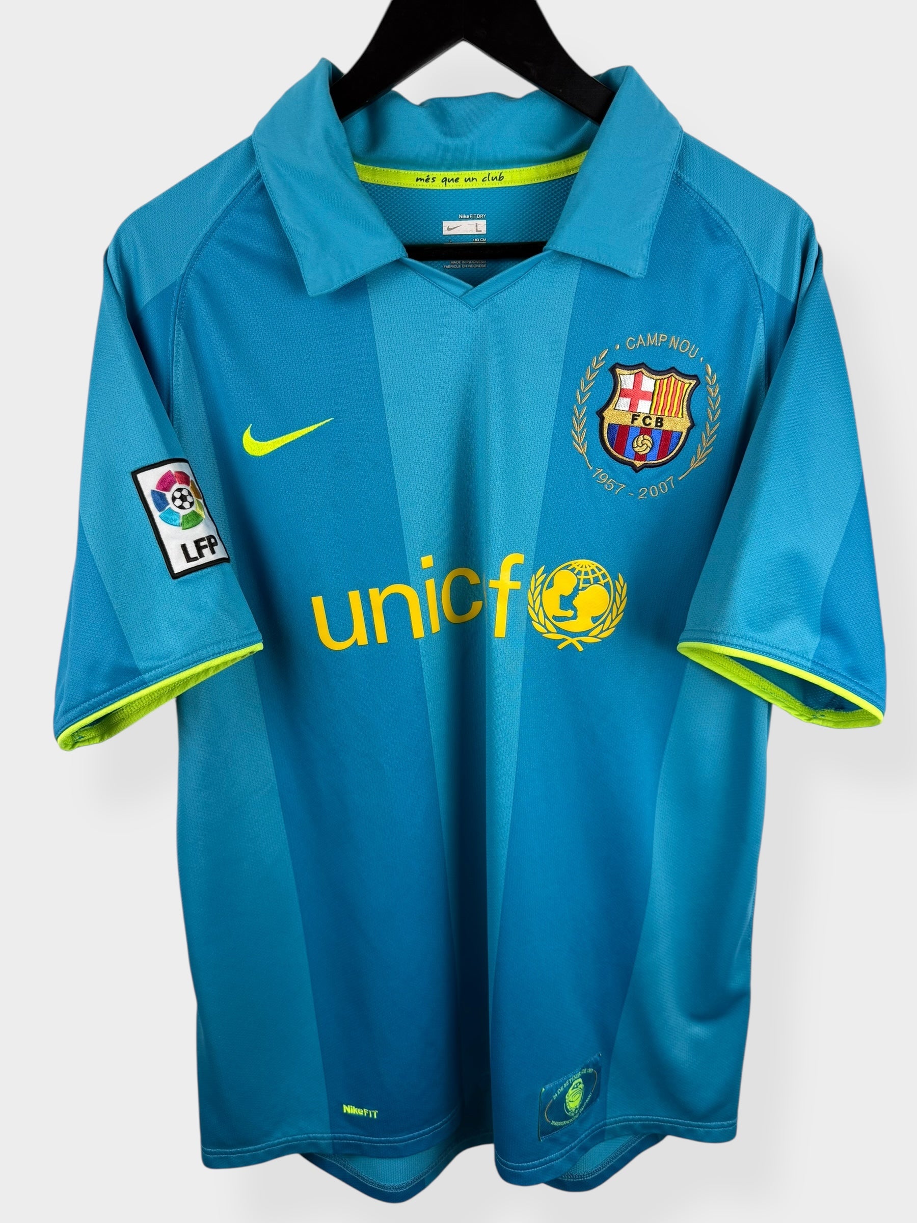 2007-08 BARCELONA AWAY SHIRT RONALDINHO #10 L