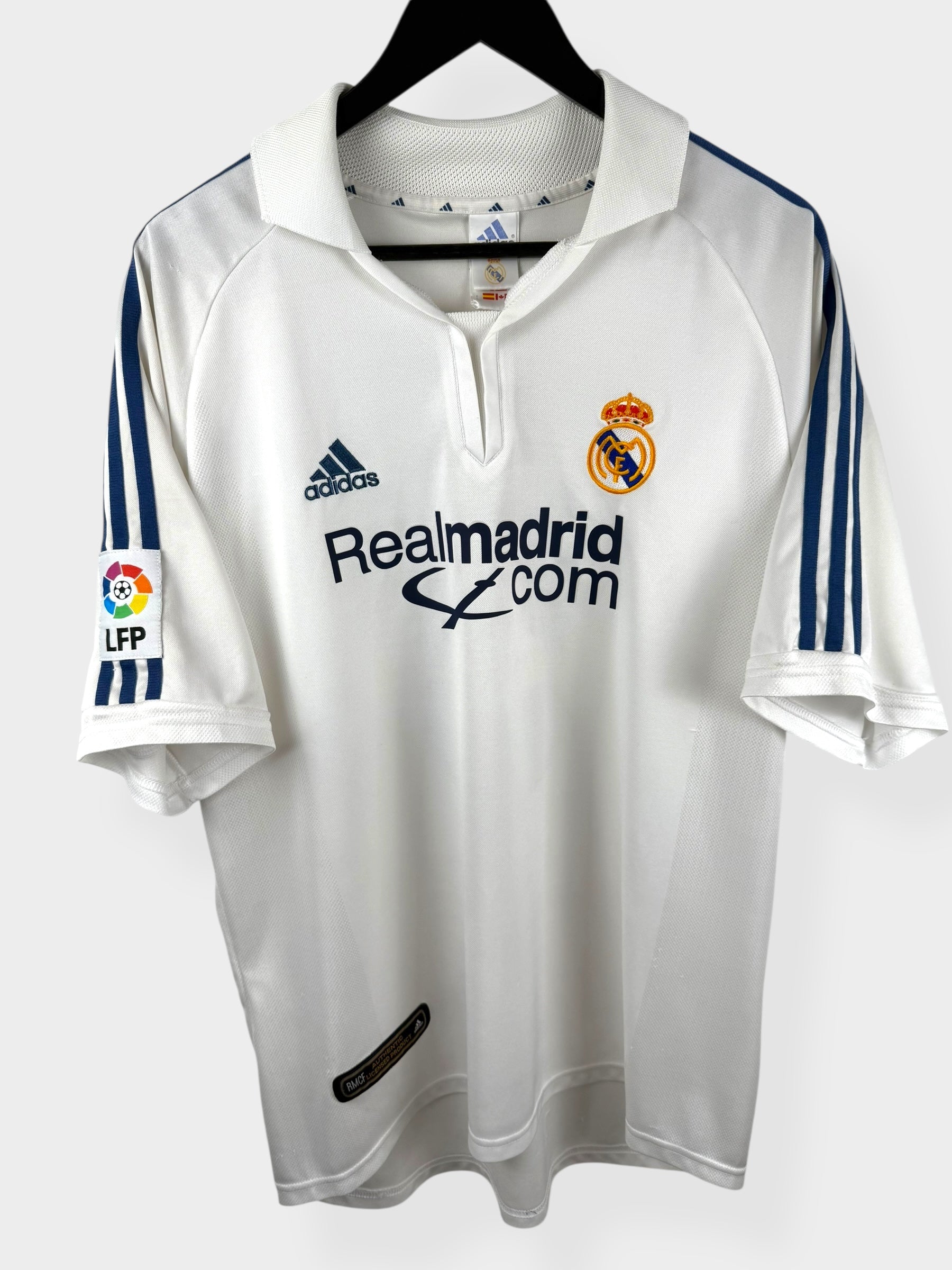 2001-02 REAL MADRID HOME SHIRT ZIDANE #5 L - Authentic Football Club