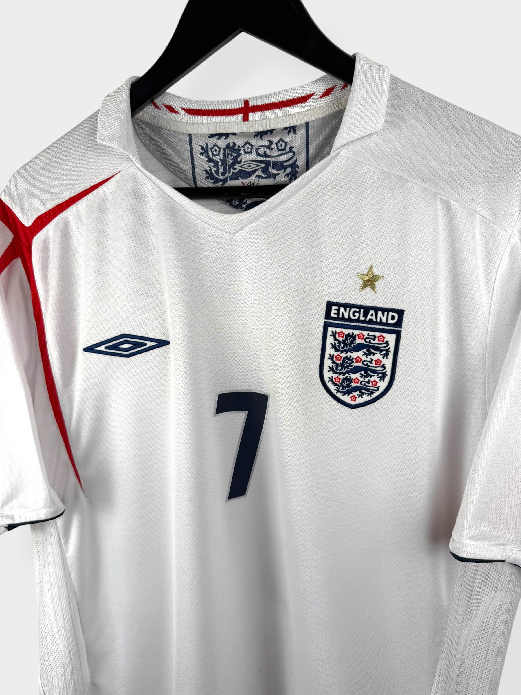 2005-07 ENGLAND HOME SHIRT BECKHAM #7 XL