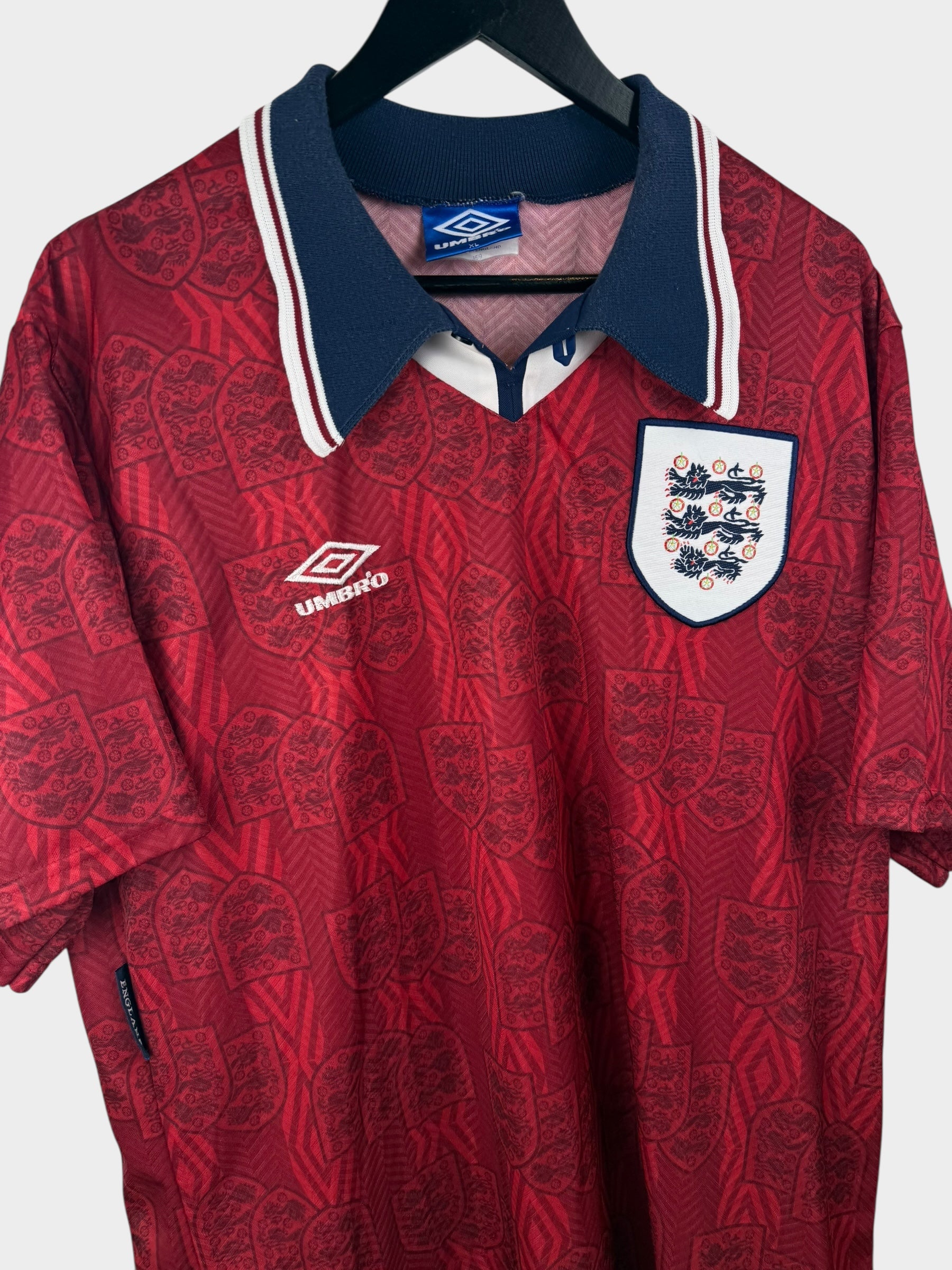 MAILLOT EXTÉRIEUR ANGLETERRE 1993-95 XL