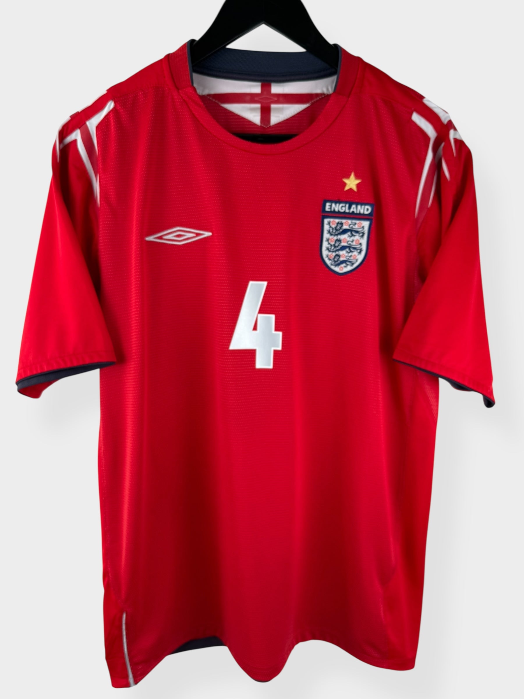2004-06 ENGLAND AWAY SHIRT GERRARD #4 L