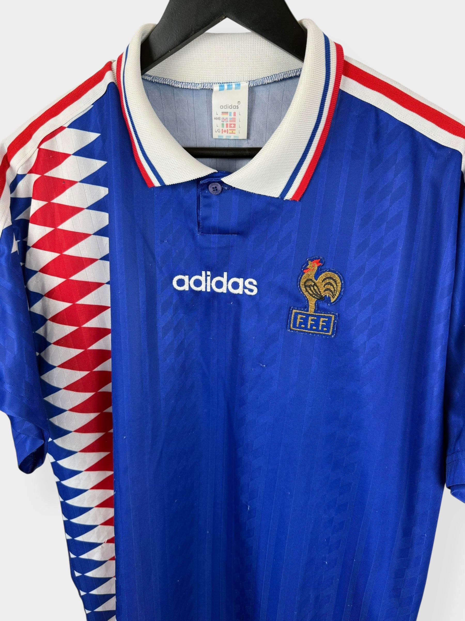 1994-96 FRANCE HOME SHIRT L - Authentic Football Club