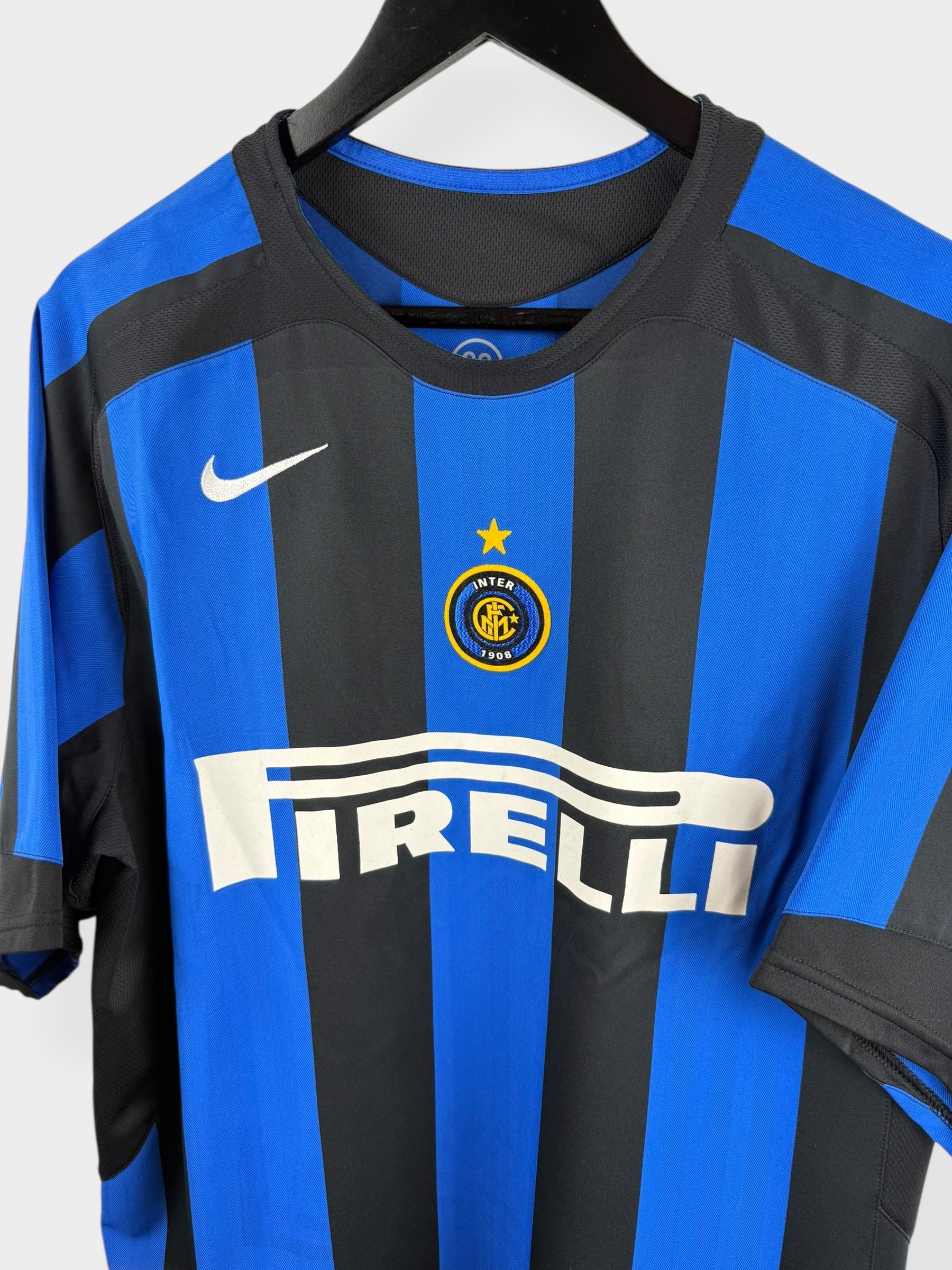 2005-06 INTER MILAN HOME SHIRT ZANETTI #4 L
