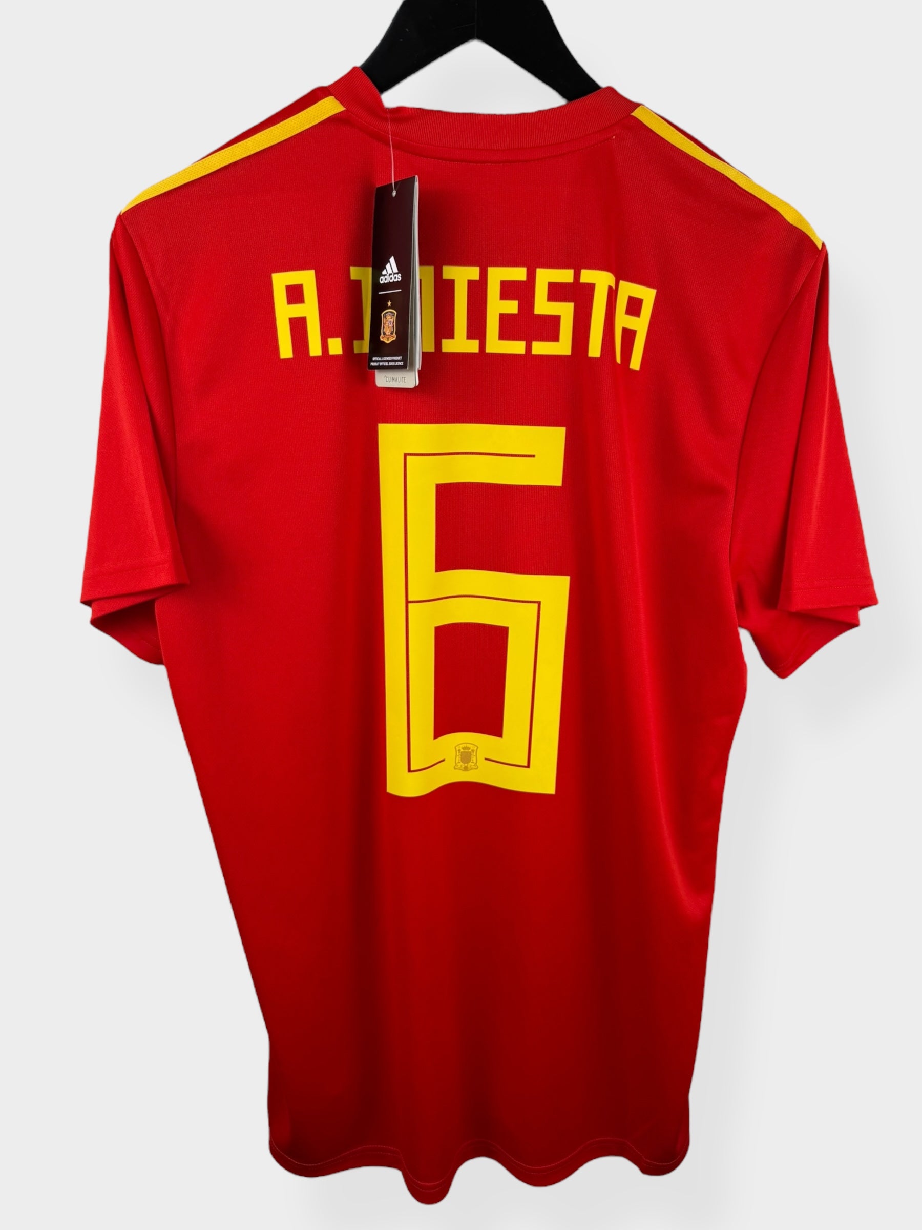 2018-19 SPANJE THUISSHIRT INIESTA #6 L