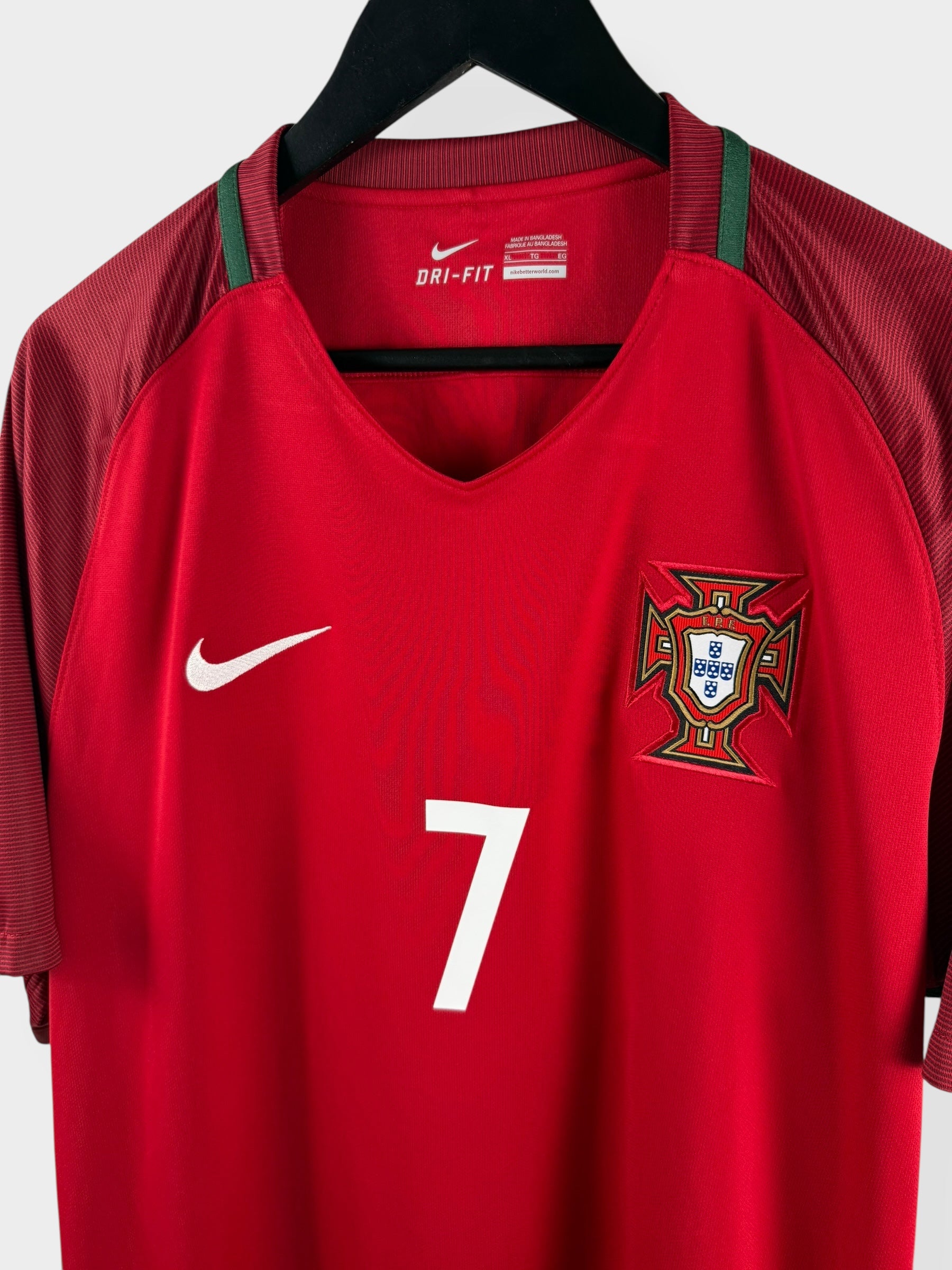 2016-17 PORTUGAL HOME SHIRT RONALDO #7 XL