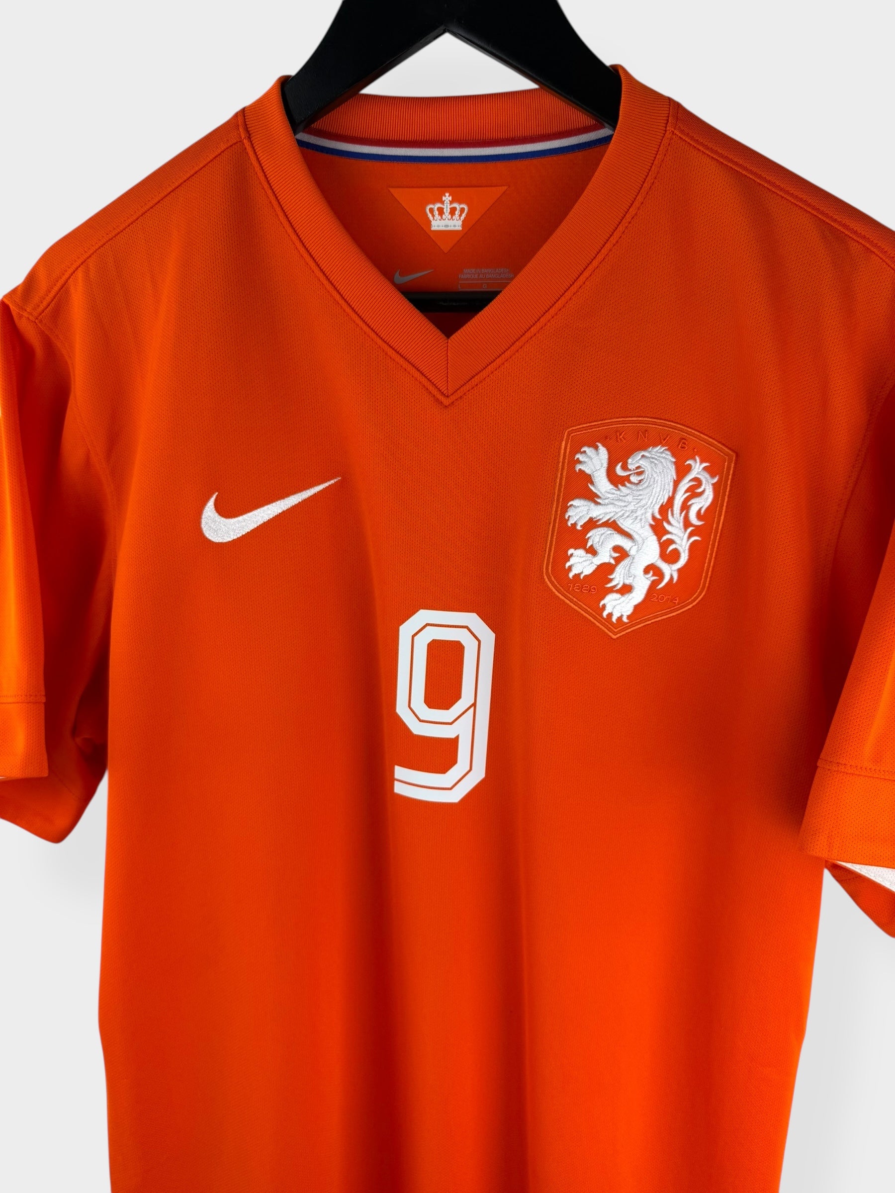 2014-15 NETHERLANDS HOME SHIRT V. PERSIE #9 L