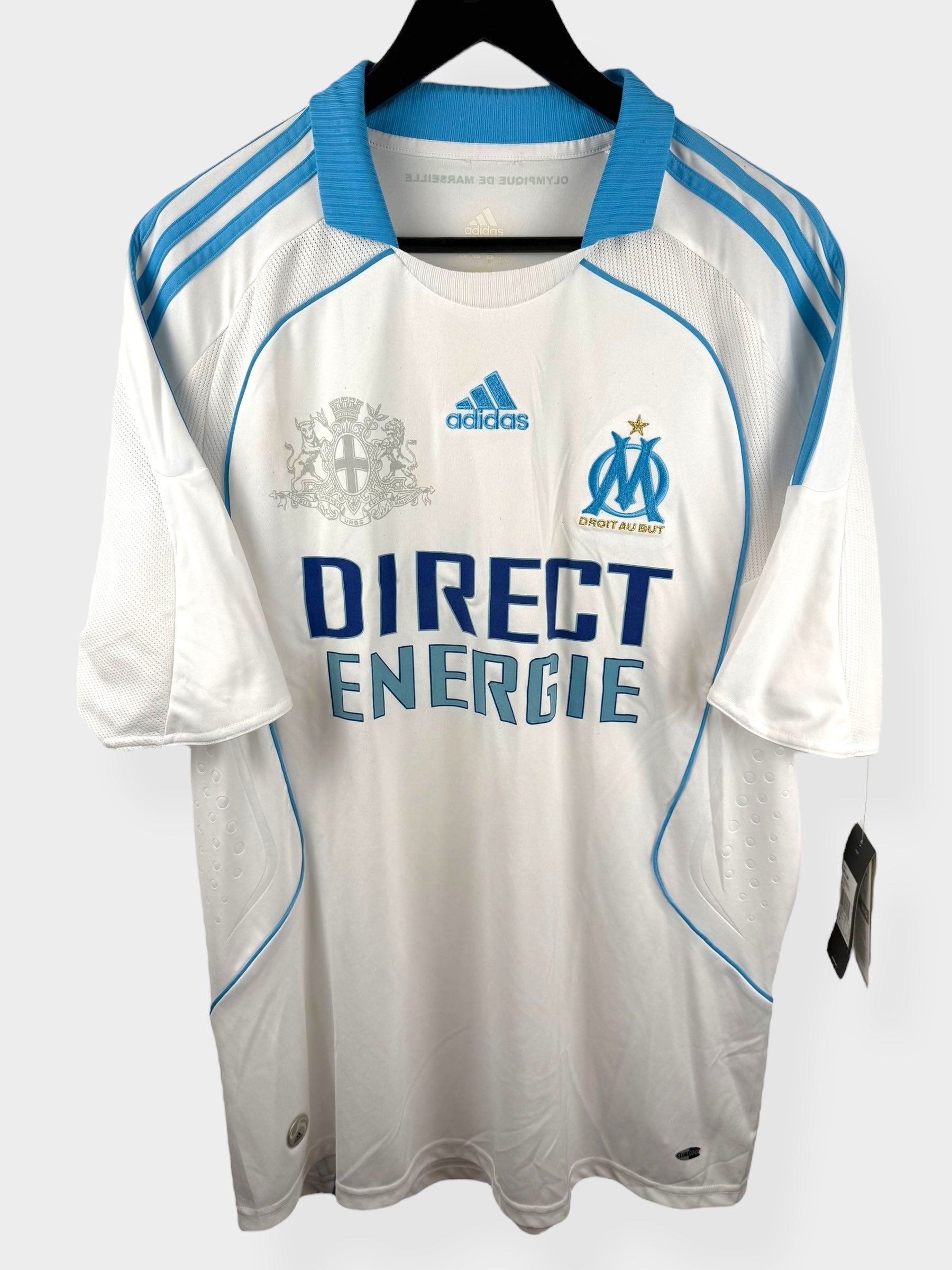 2008-09 OLYMPIQUE MARSEILLE HOME SHIRT L - Authentic Football Club