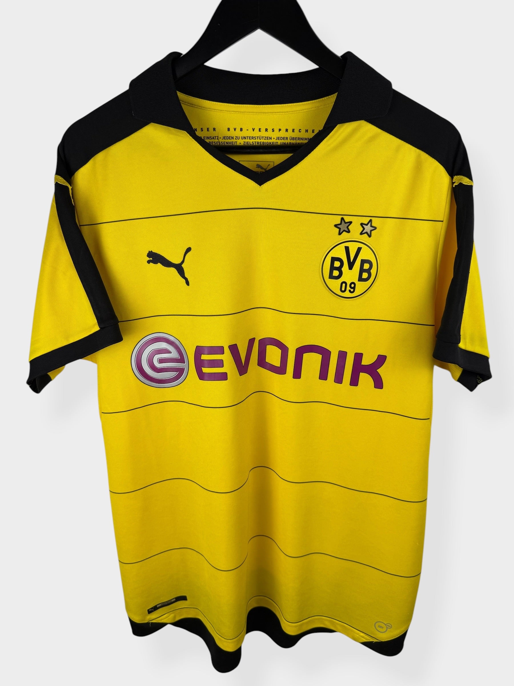 2015-16 BORUSSIA DORTMUND HOME SHIRT AUBAMEYANG #17 L