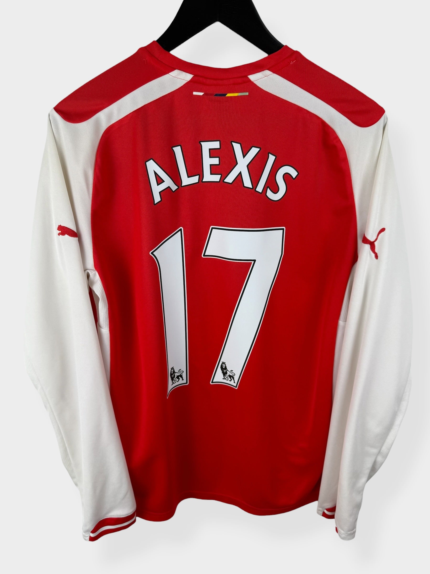 2014-15 ARSENAL HOME SHIRT LS ALEXIS #17 M