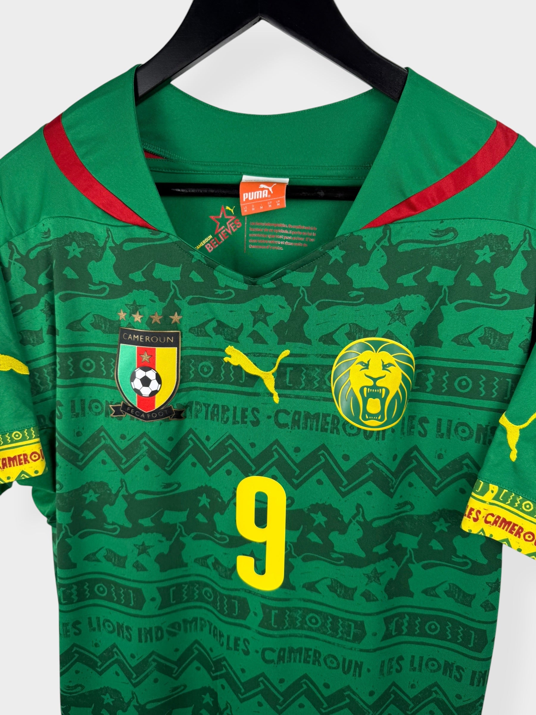 2014-16 CAMEROON HOME SHIRT ETO'O #9 M