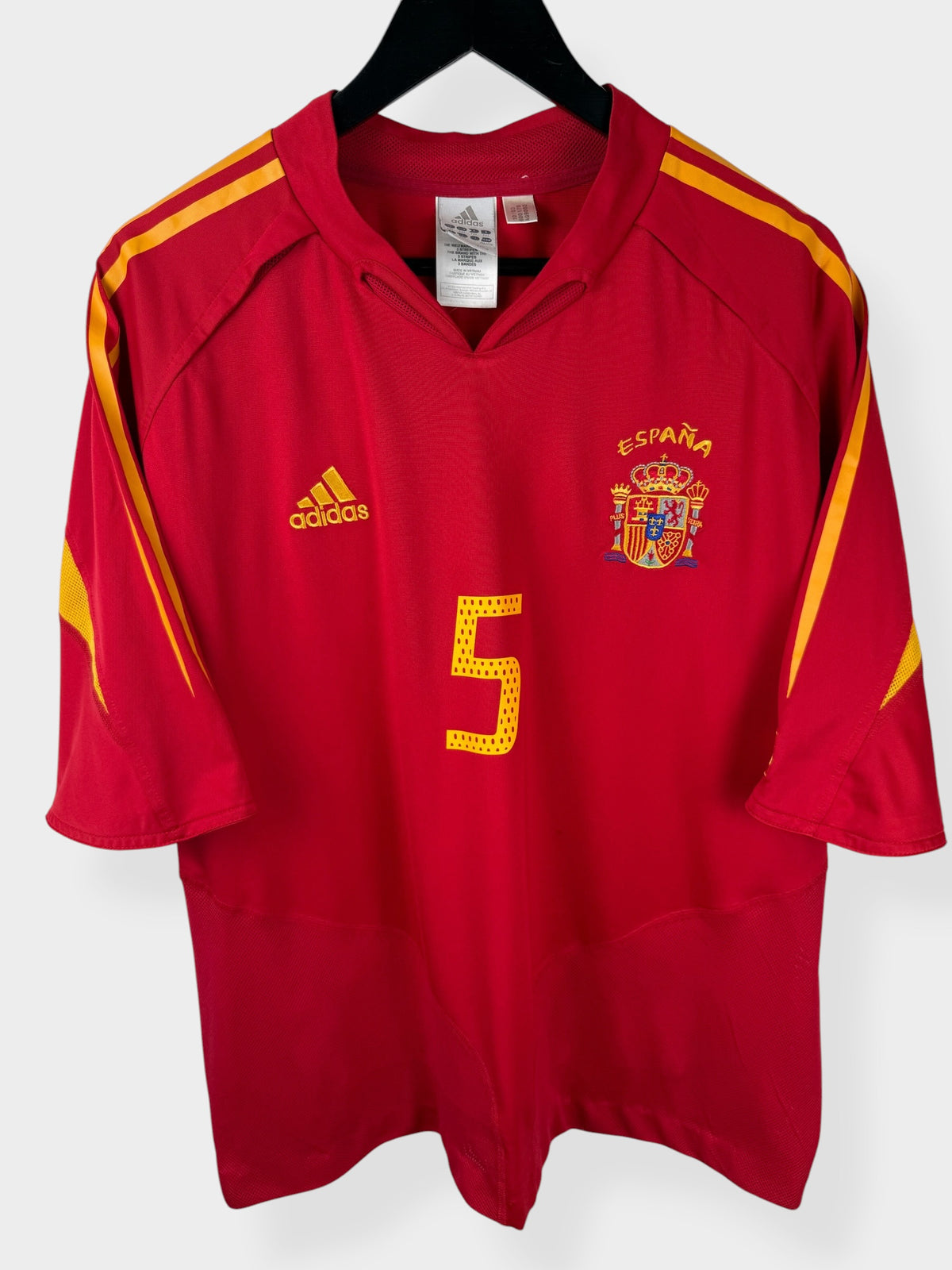 2004-06 MAILLOT DOMICILE ESPAGNE PUYOL #5 XXL