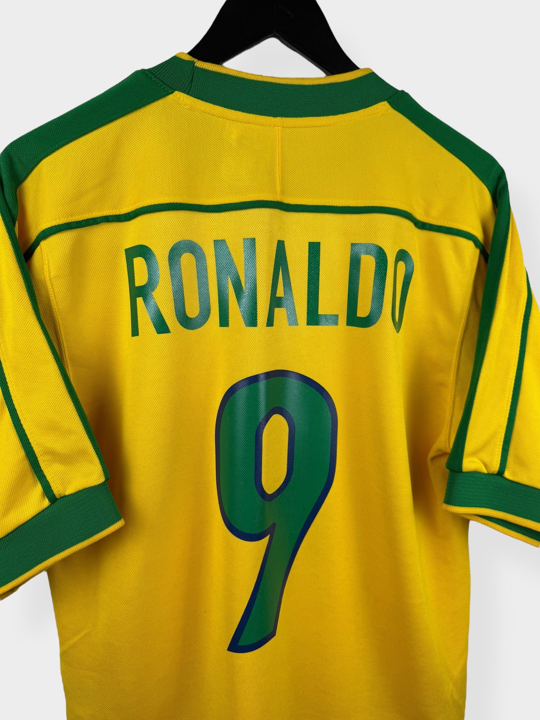 1998-00 BRAZIL HOME SHIRT RONALDO #9 S