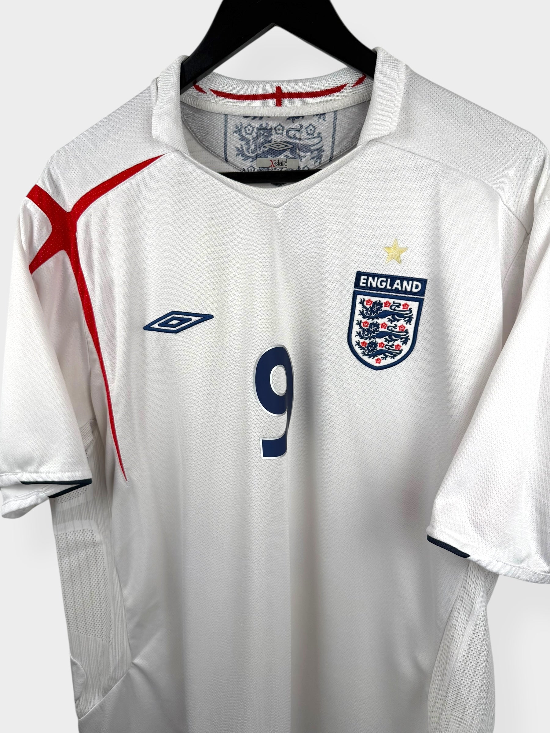 2005-07 ENGLAND HEIMTRIKOT ROONEY #9 XL