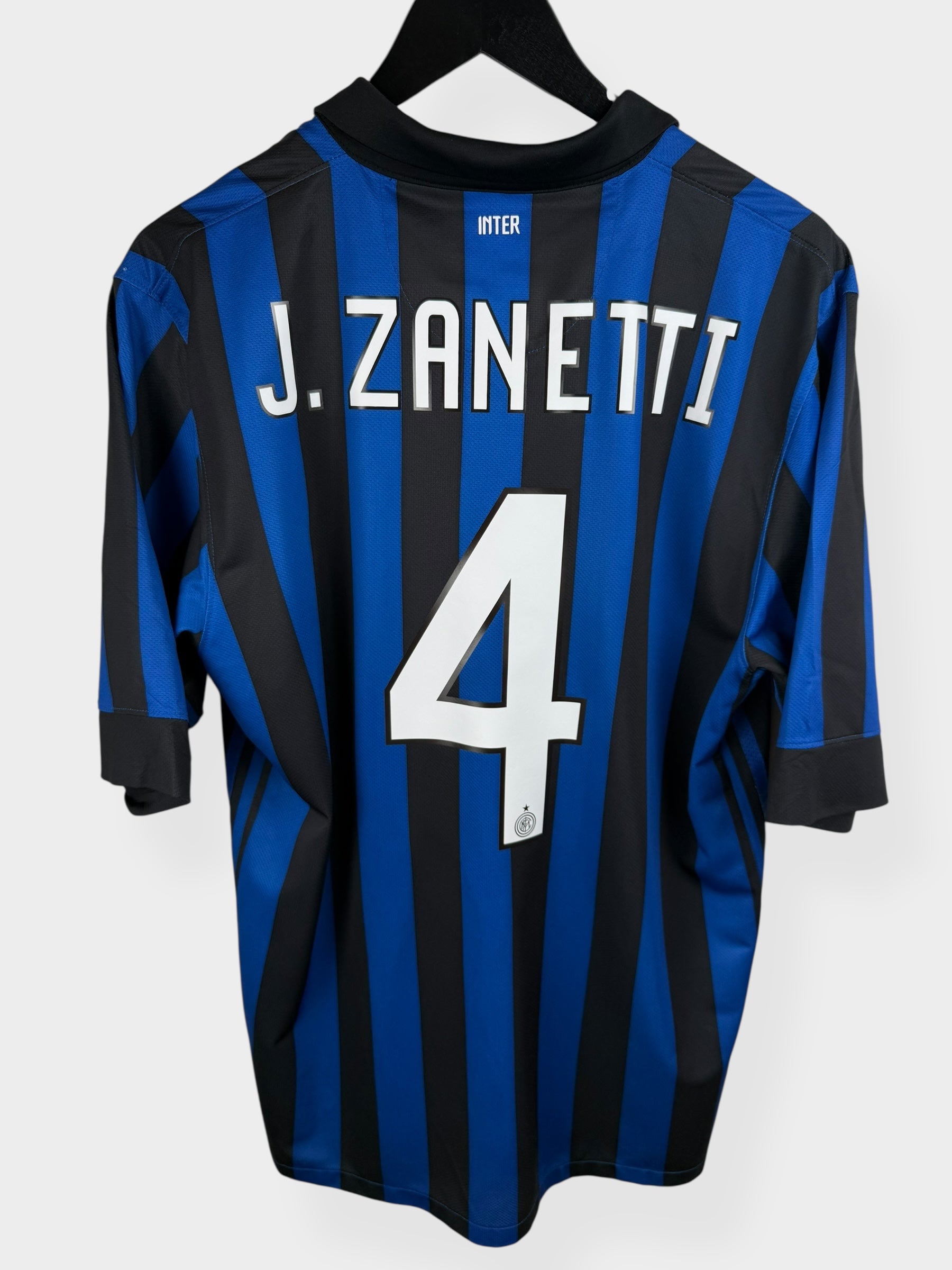 2011-12 INTER MILAN HOME SHIRT ZANETTI #4 S - 419985-010