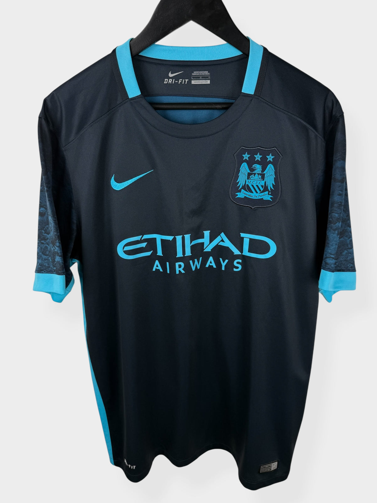 2015-16 MANCHESTER CITY AUSWÄRTSTRIKOT KUN AGÜERO #10 L
